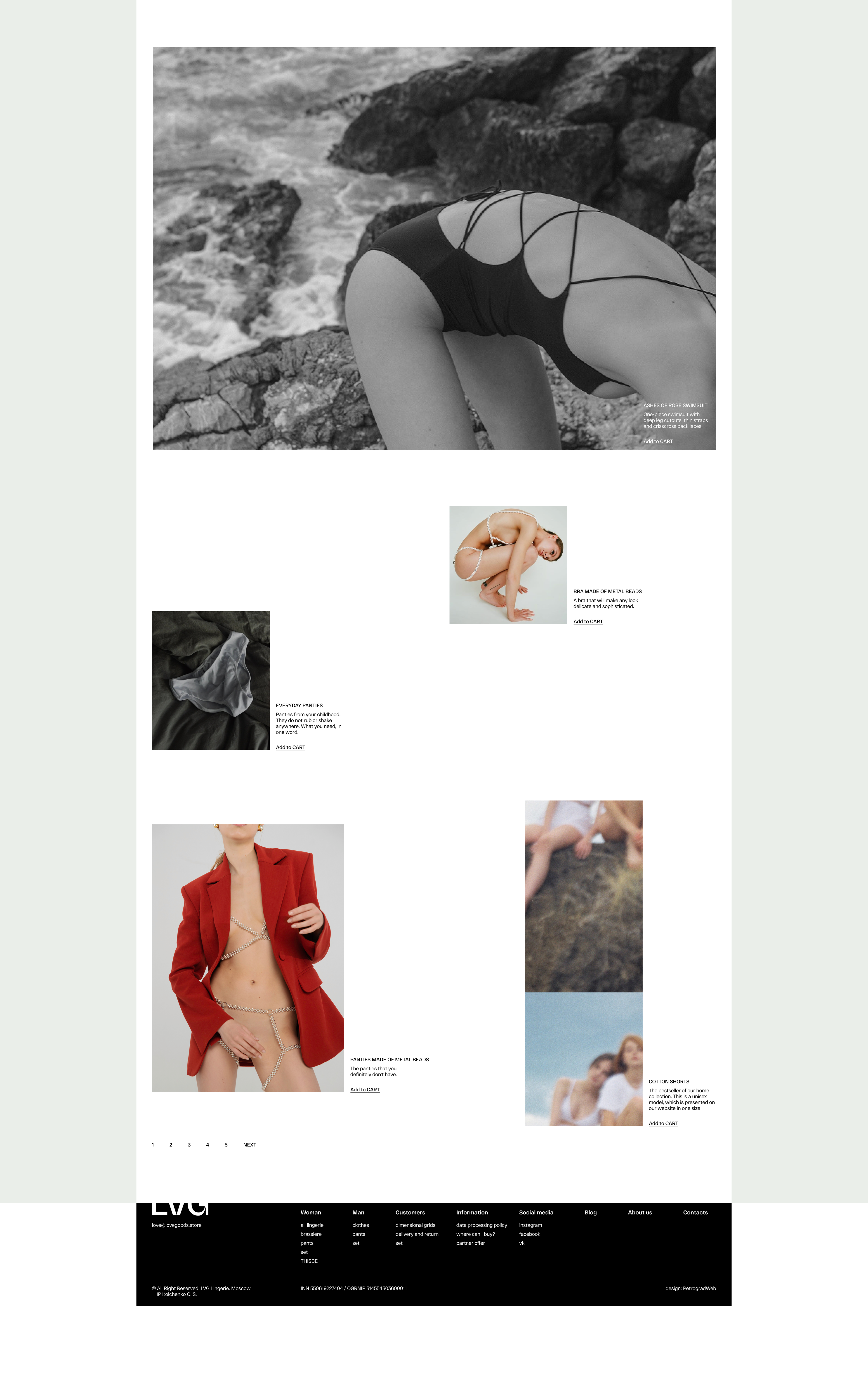 LVG lingerie store design concept — Изображение №8 — Интерфейсы на Dprofile