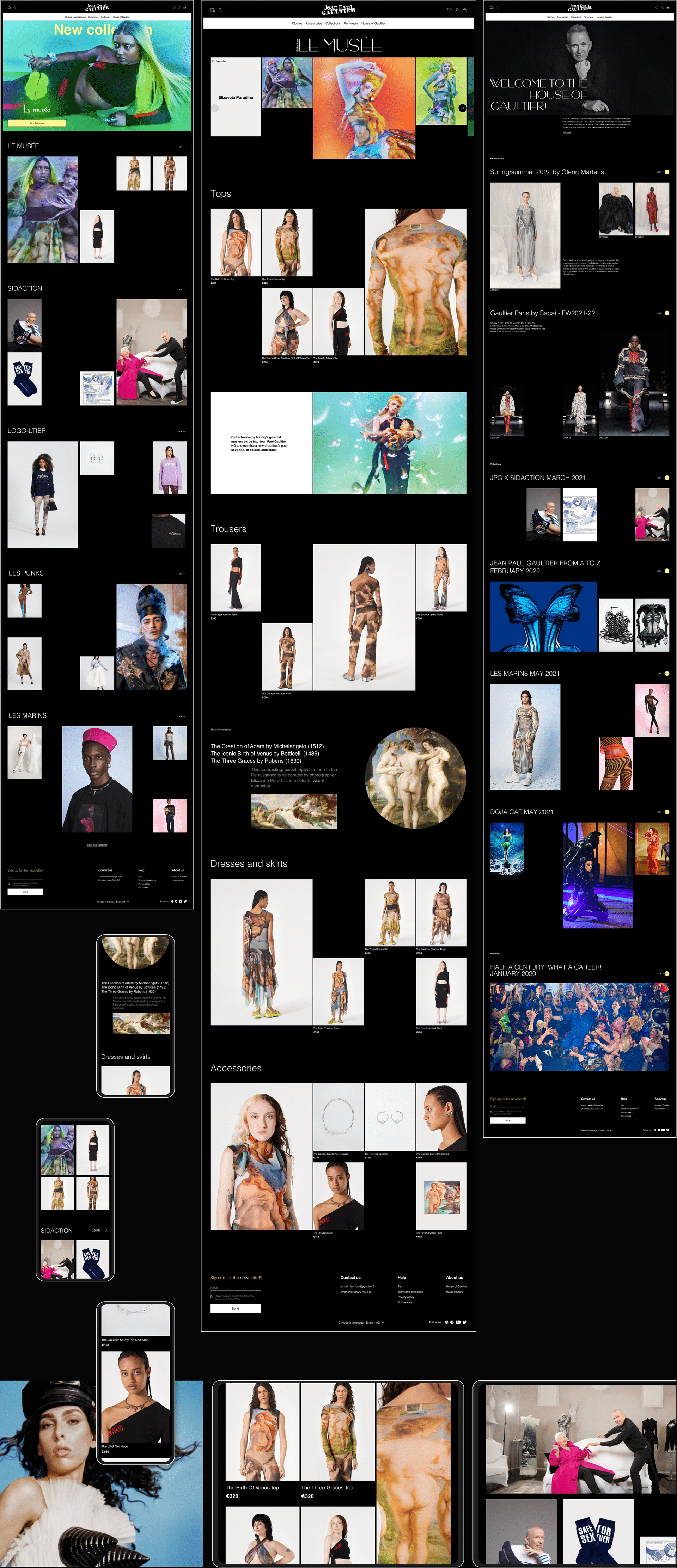 Redesign of the Jean Paul Gaultier online store UI/UX — Изображение №6 — Интерфейсы, Графика на Dprofile