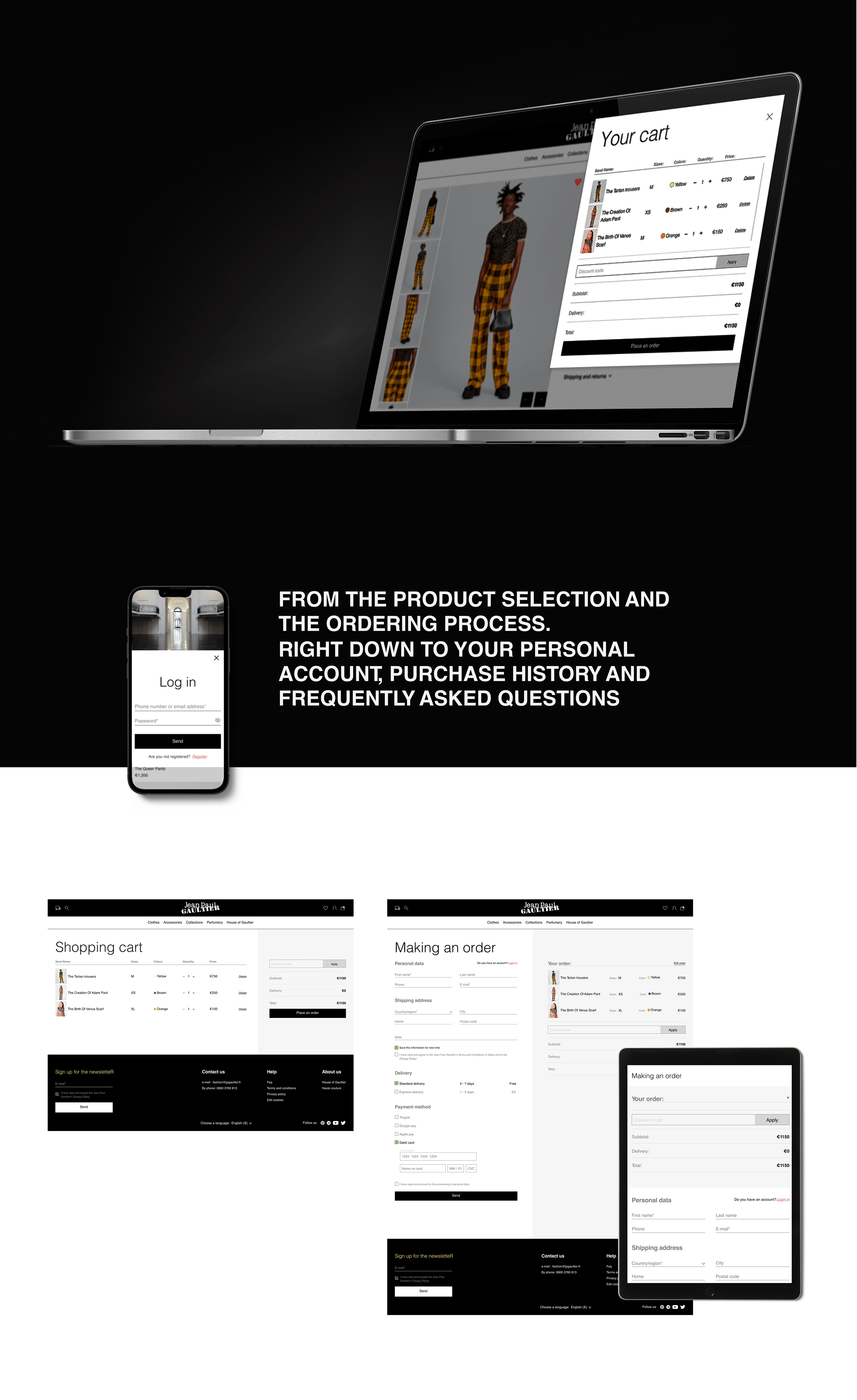 Redesign of the Jean Paul Gaultier online store UI/UX — Изображение №7 — Интерфейсы, Графика на Dprofile