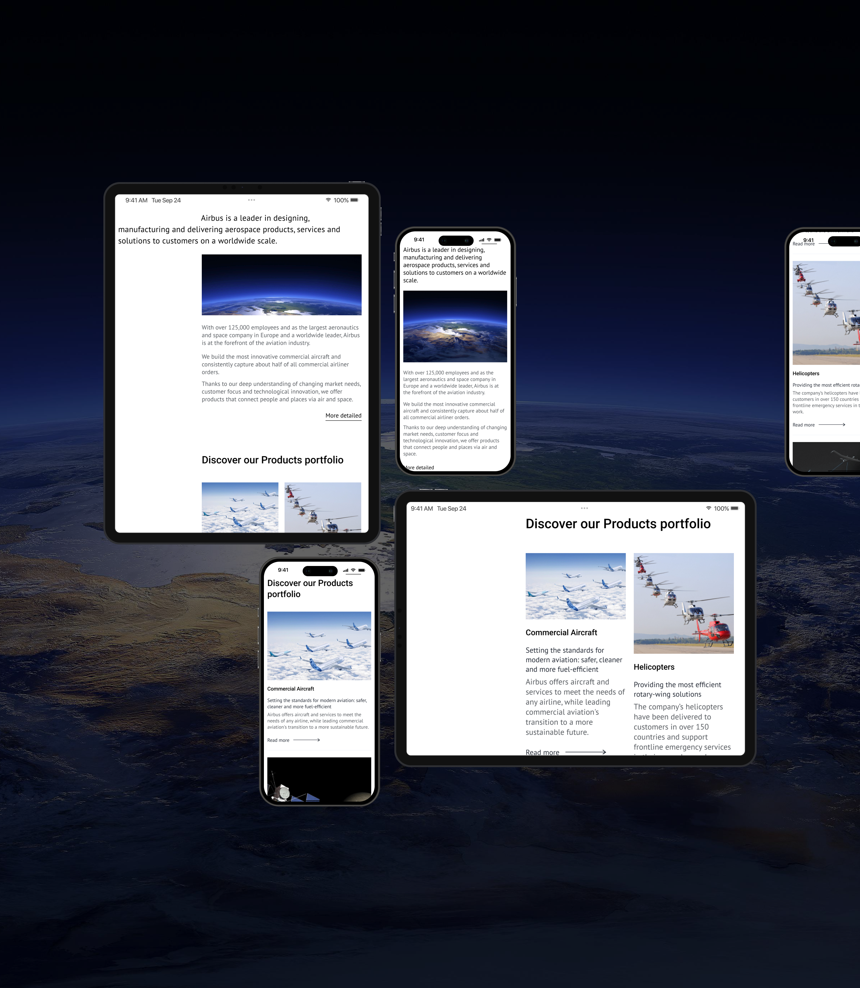 Redesign of the Airbus corporate website — Изображение №3 — Интерфейсы, Анимация на Dprofile