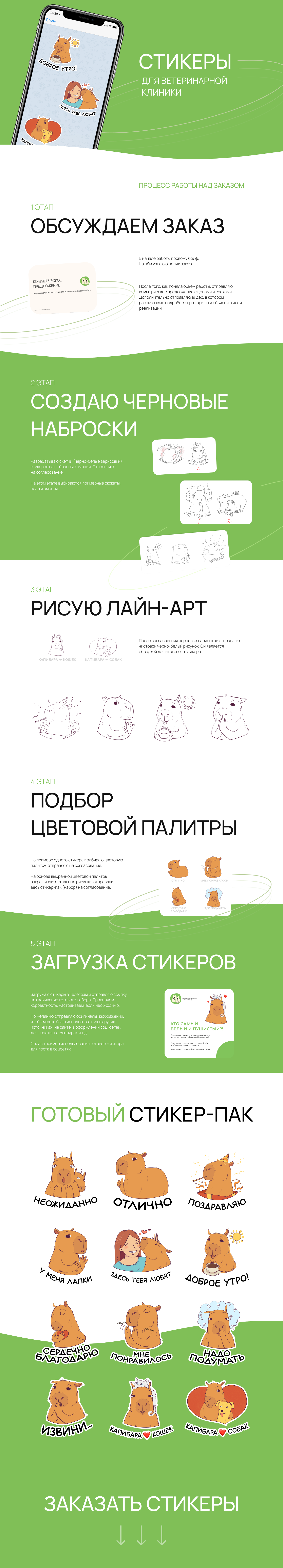 Набор стикеров для ветклиники — Изображение №1 — Иллюстрация на Dprofile