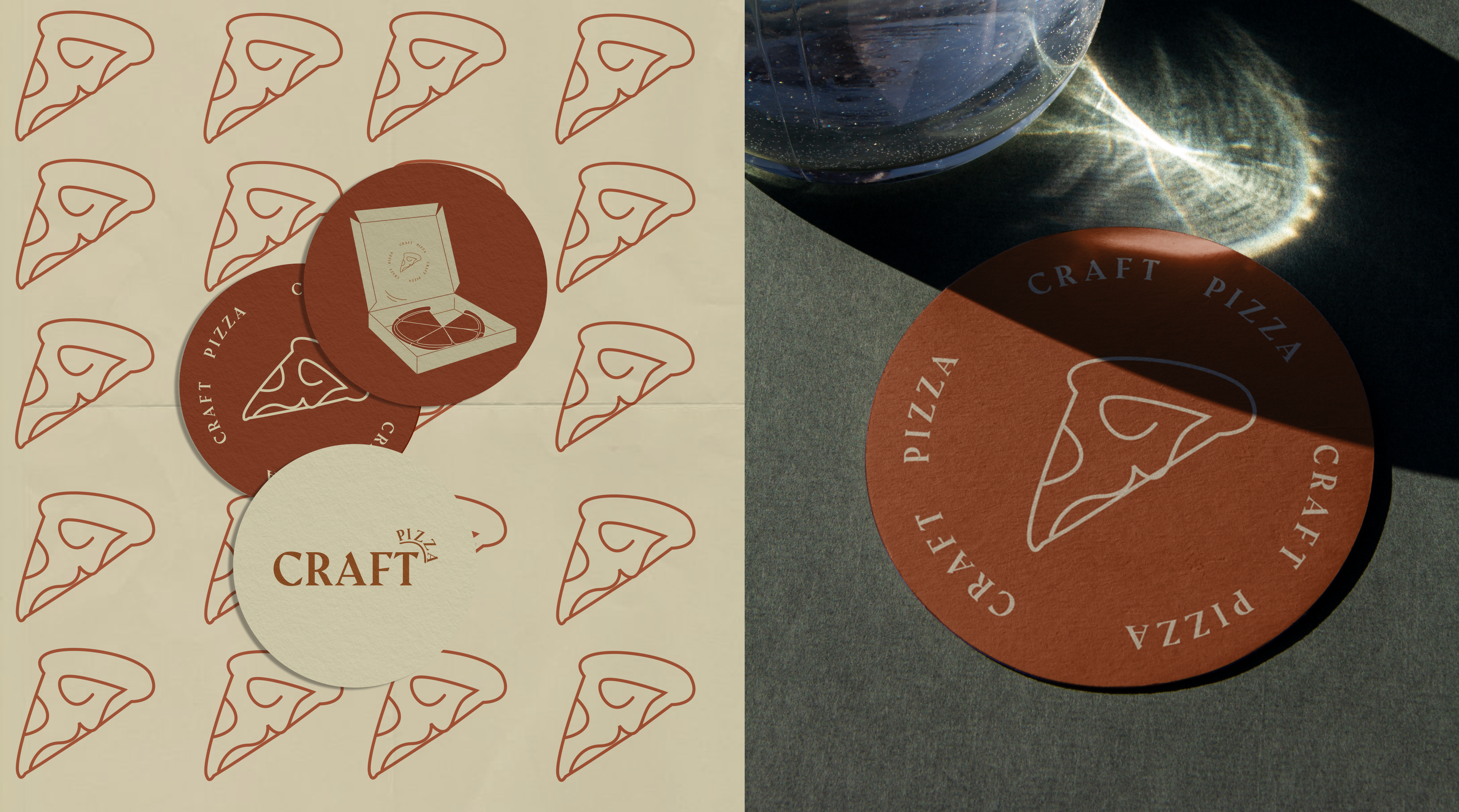 CRAFT PIZZA фирменный стиль — Изображение №3 — Брендинг, Графика на Dprofile