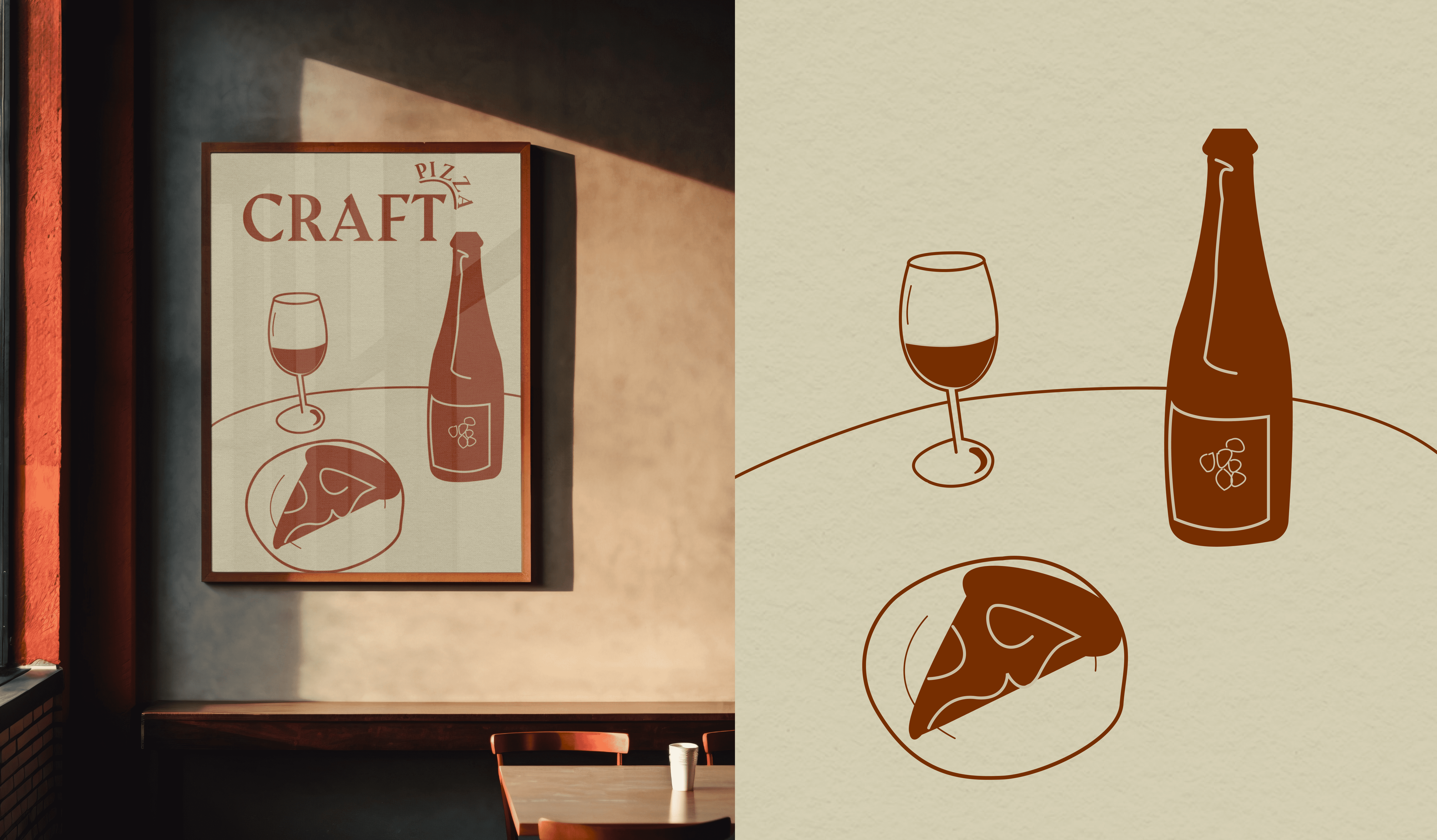 CRAFT PIZZA фирменный стиль — Изображение №7 — Брендинг, Графика на Dprofile
