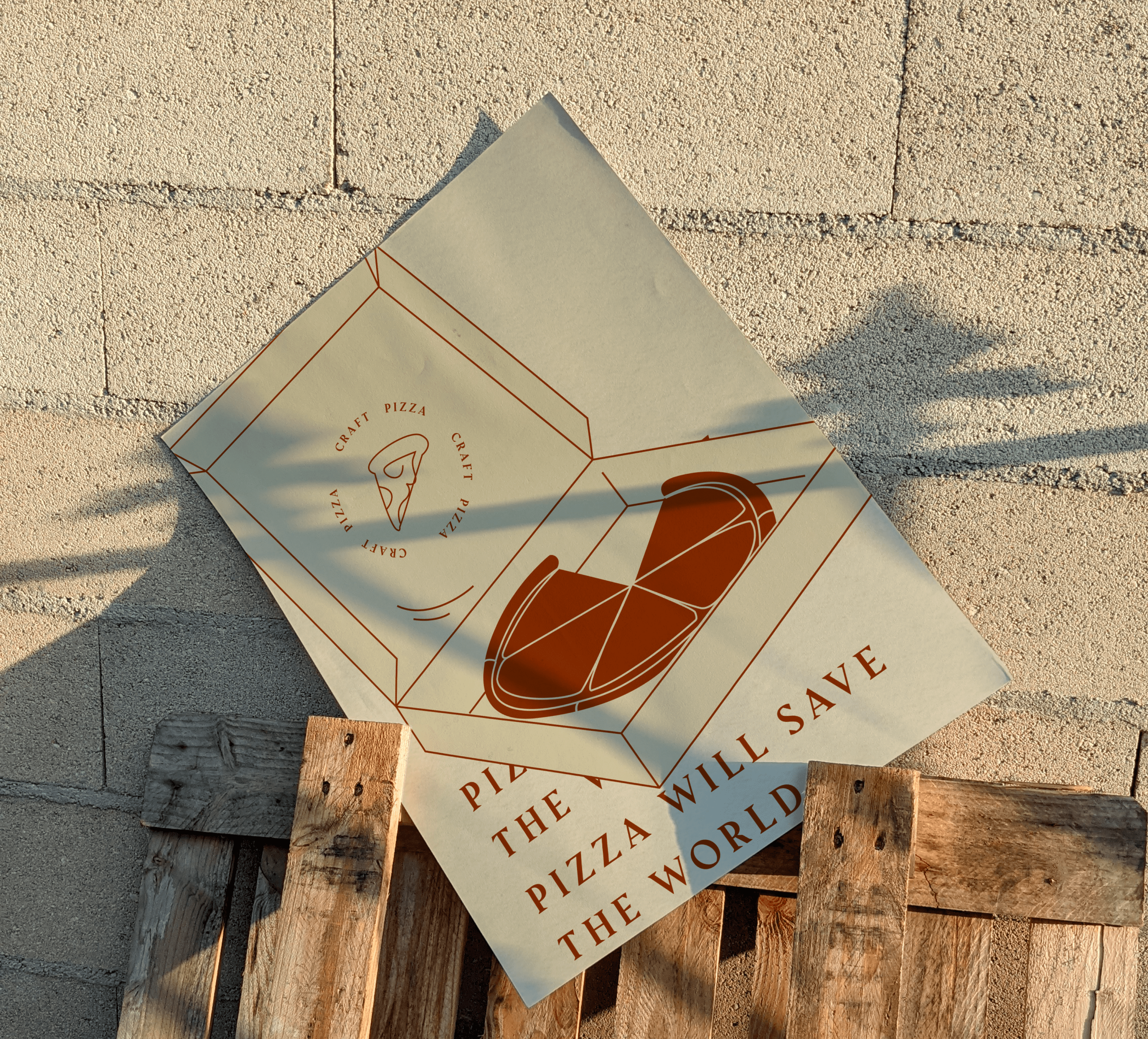 CRAFT PIZZA фирменный стиль — Изображение №6 — Брендинг, Графика на Dprofile