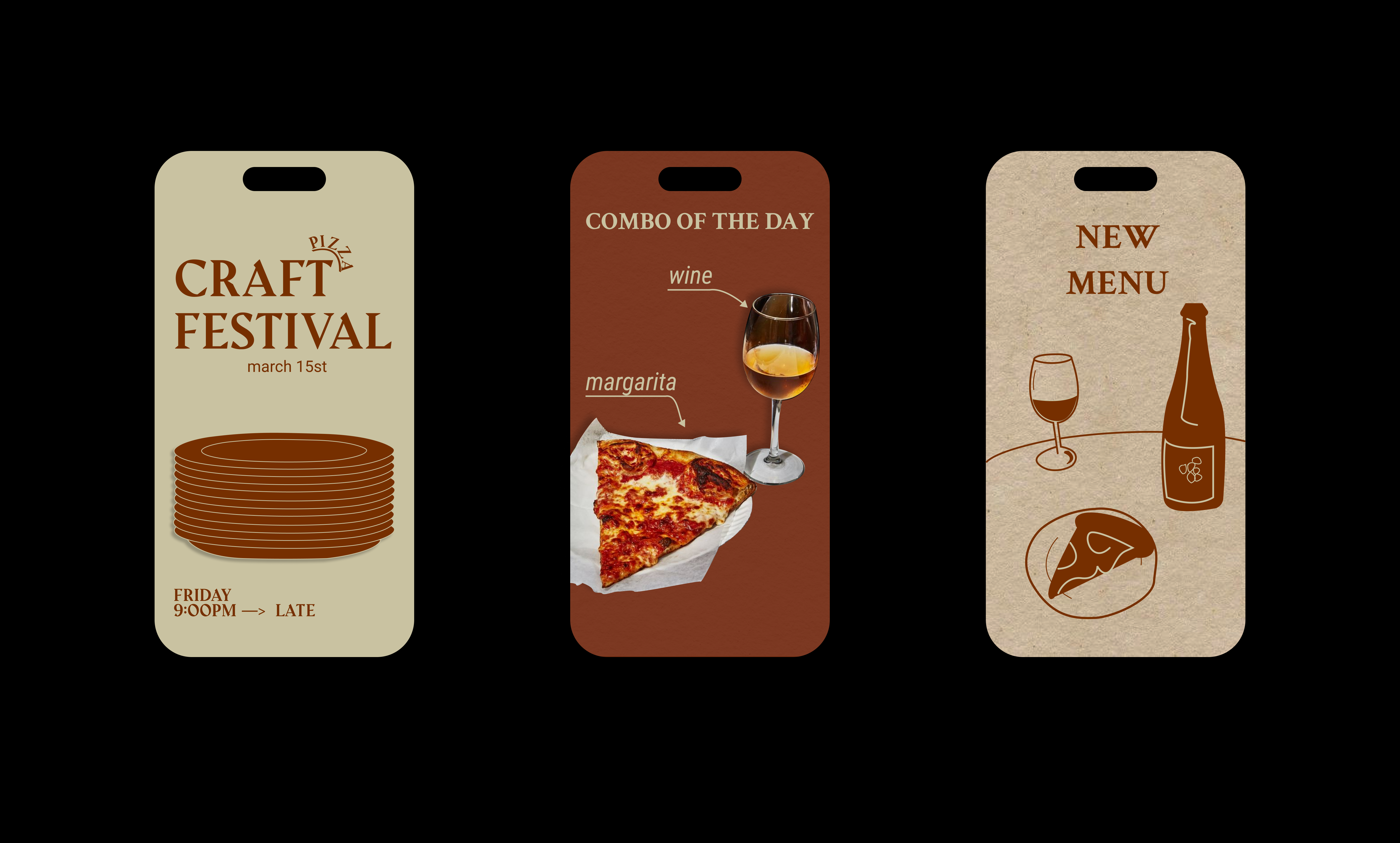 CRAFT PIZZA фирменный стиль — Изображение №5 — Брендинг, Графика на Dprofile