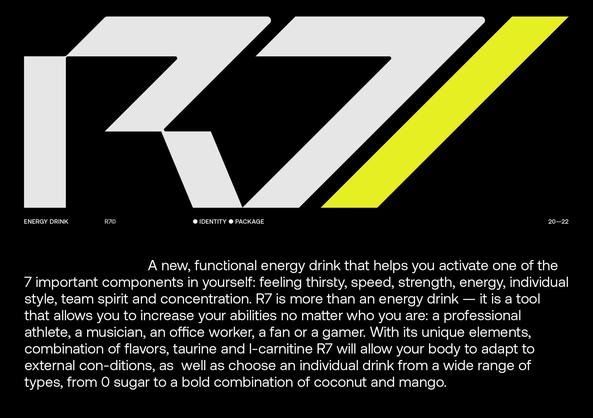 R7. Energy Drink — Изображение №1 — Брендинг на Dprofile