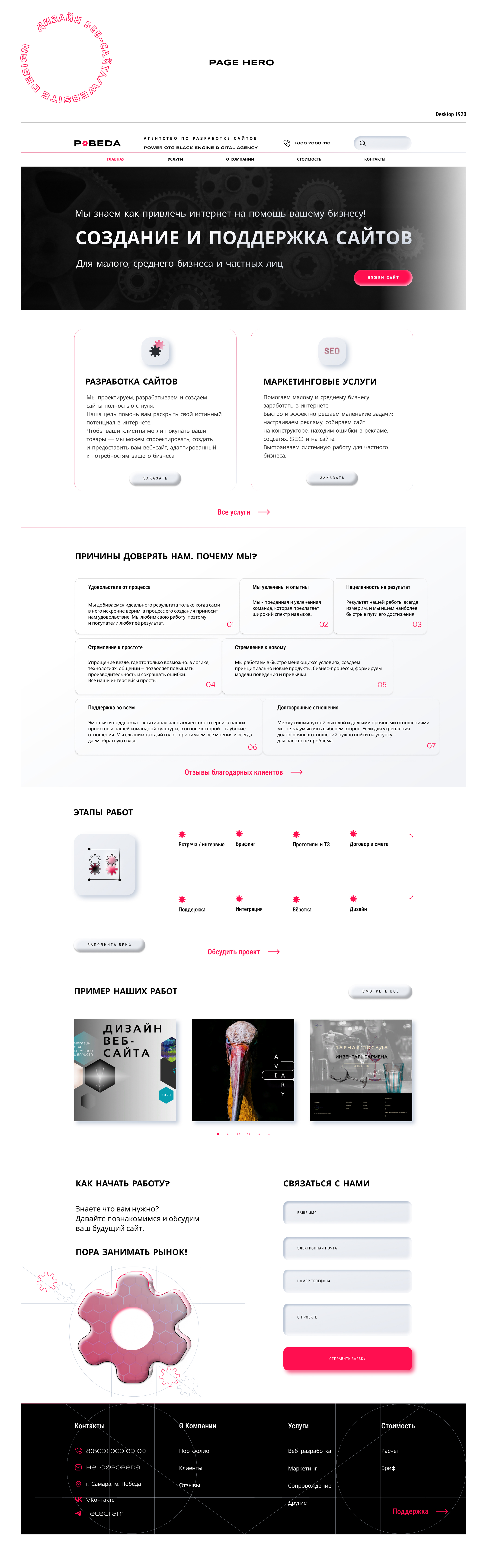 Digital agency website | Дизайн сайта агентства — Изображение №12 — Интерфейсы на Dprofile