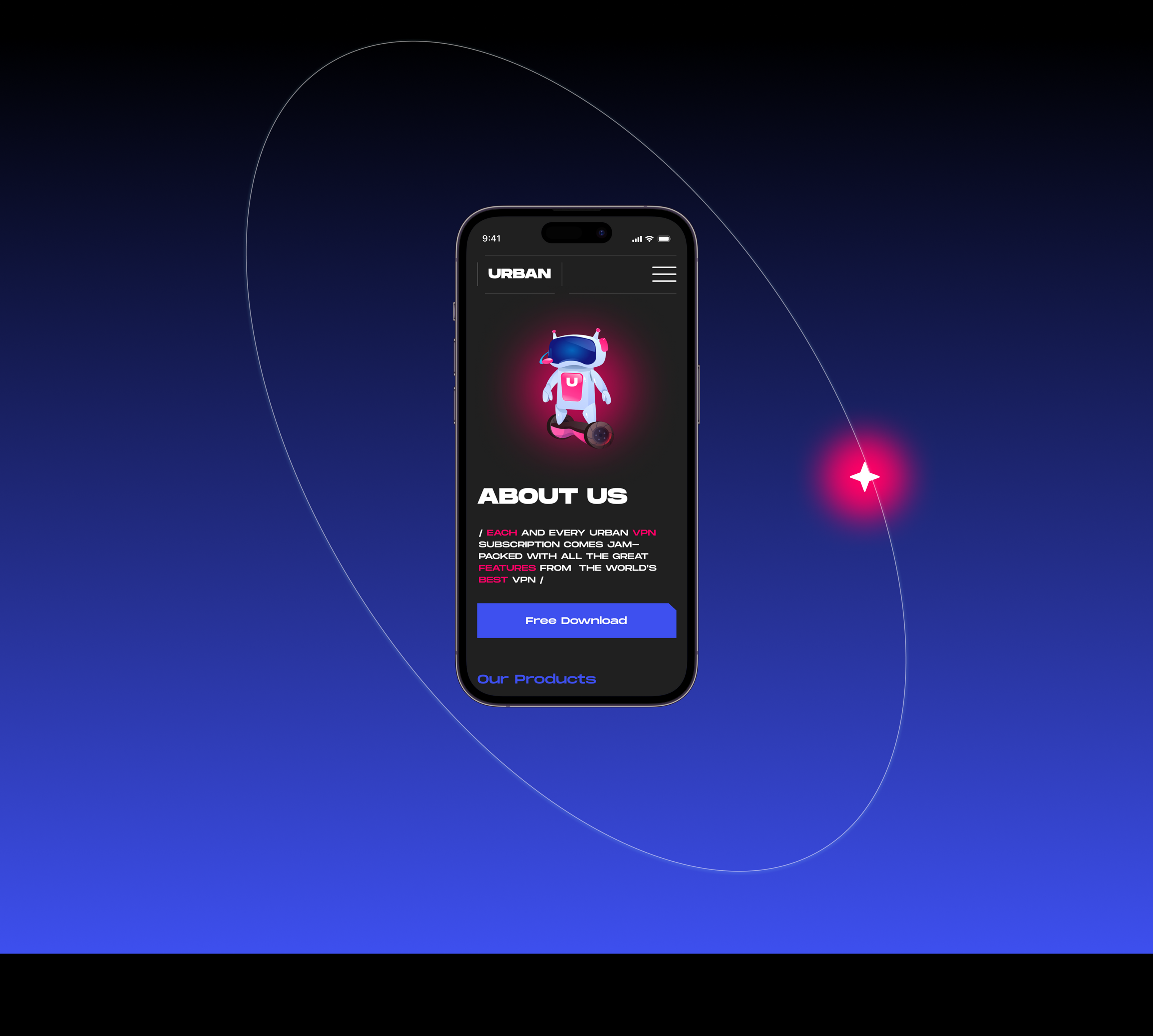 URBAN VPN | CONCEPT REDESIGN — Изображение №2 — Интерфейсы, Брендинг на Dprofile