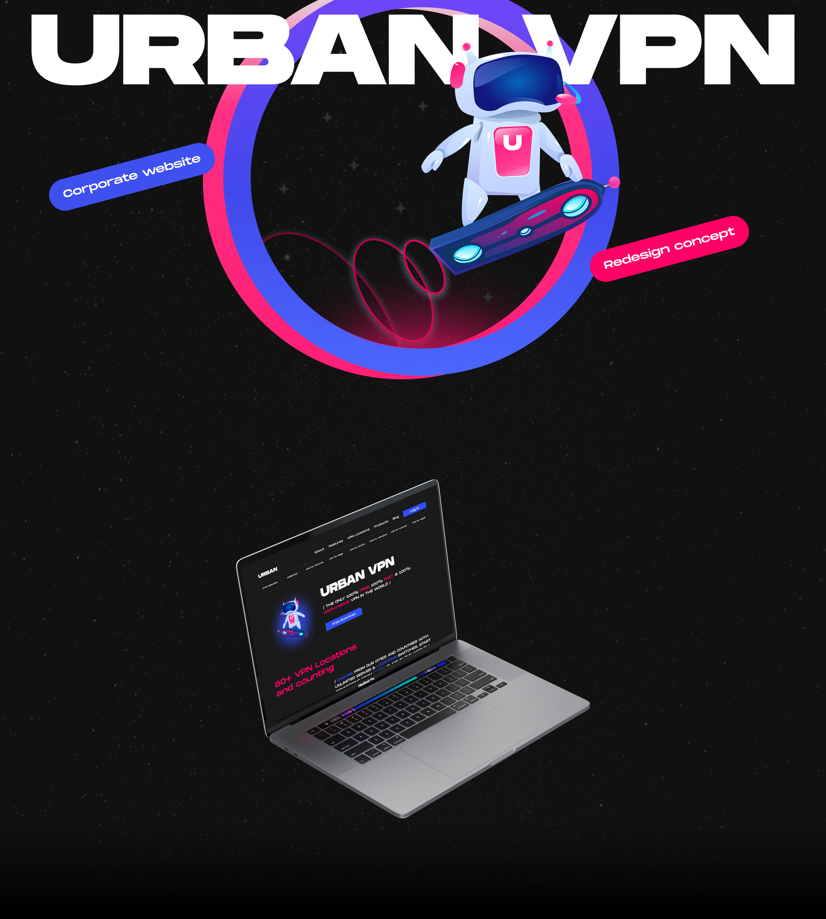 URBAN VPN | CONCEPT REDESIGN — Изображение №1 — Интерфейсы, Брендинг на Dprofile