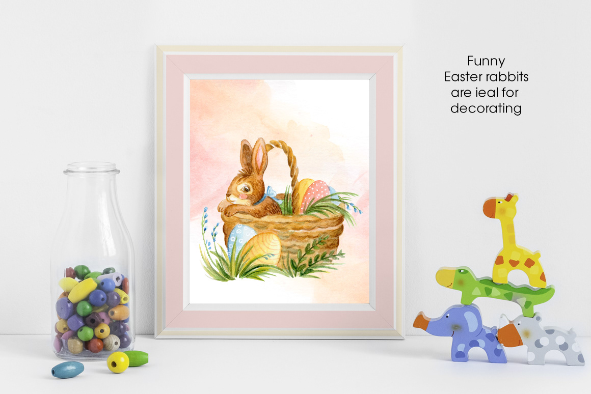 Happy Easter watercolor set — Изображение №6 — Иллюстрация, Графика на Dprofile