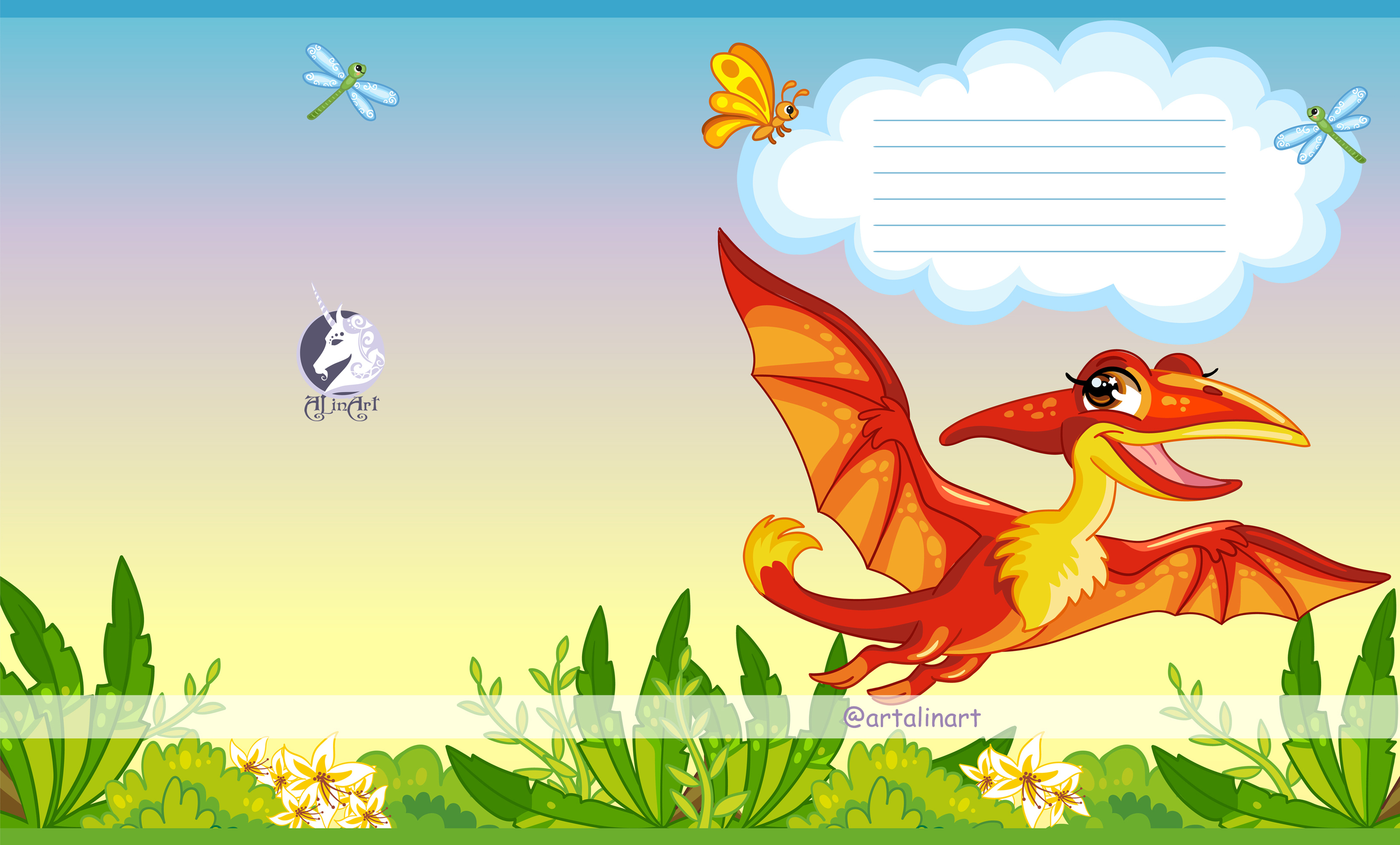 Premade design for covers and school notebooks — Изображение №6 — Иллюстрация, Графика на Dprofile