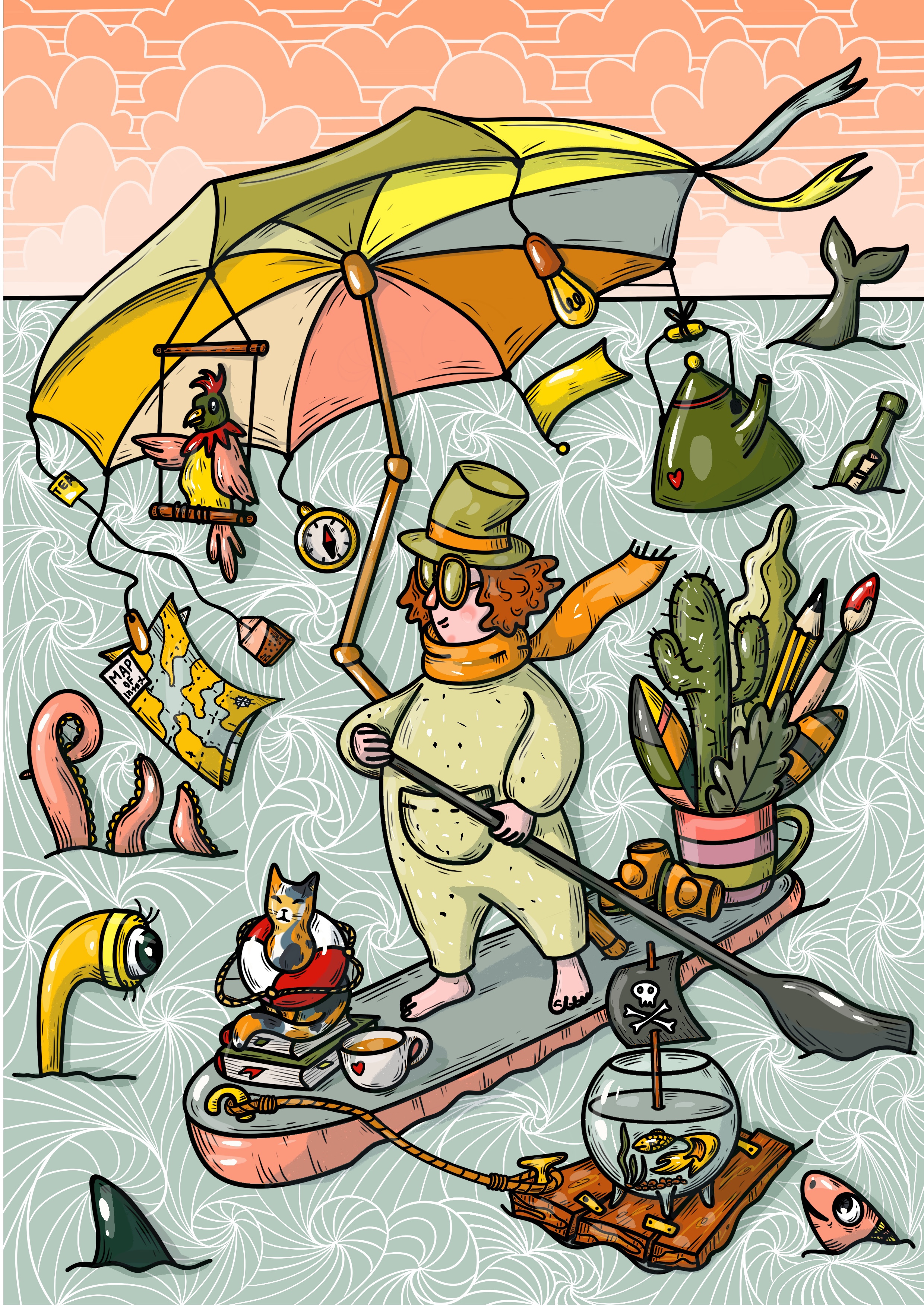 КОНЦЕПТ-ПРОЕКТ КНИГИ-РАСКРАСКИ ПРО ВОЛШЕБИЦУ И ХУДОЖНИЦУ — Изображение №6 — Иллюстрация на Dprofile