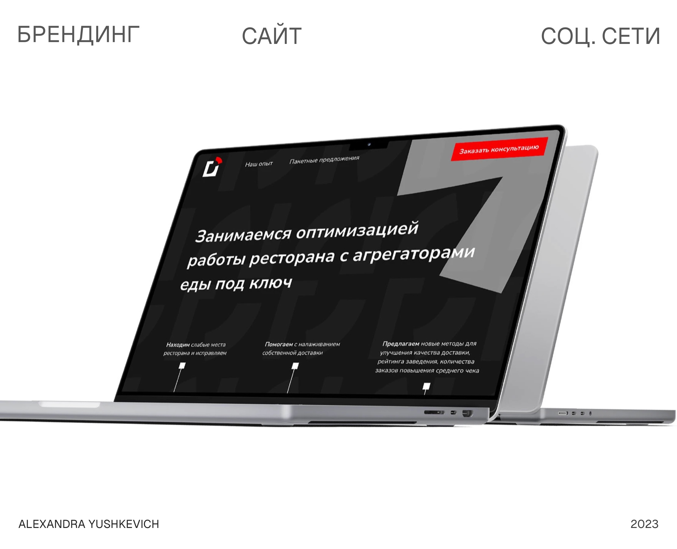 Фирменный стиль Delivery help, сайт — Брендинг на Dprofile