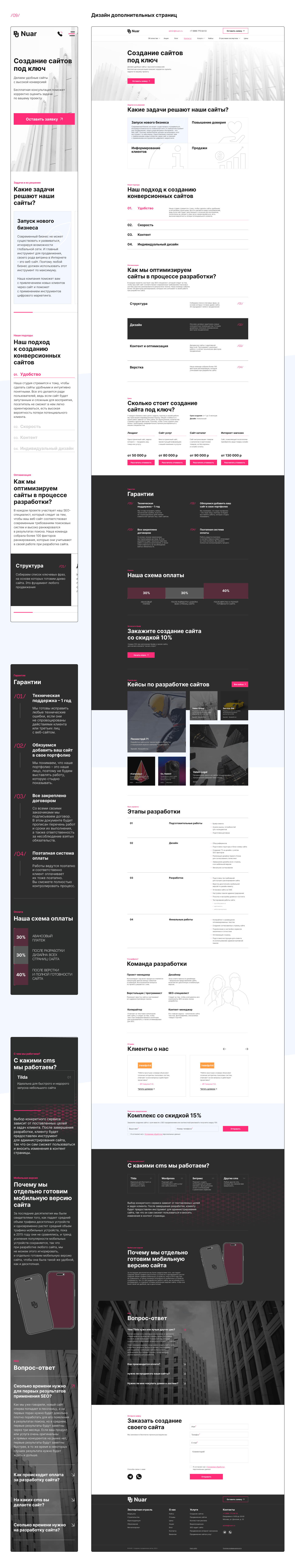 Nuar Agency re-design | Website design — Изображение №8 — Интерфейсы на Dprofile