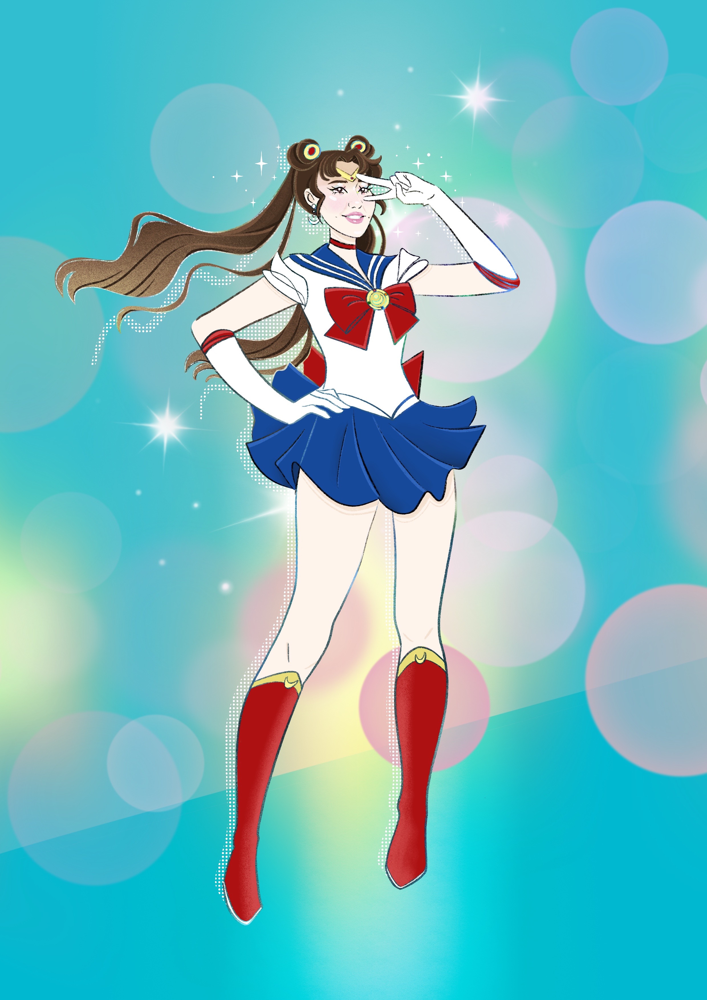 Портреты на тему персонажей сериала Sailor Monn — Изображение №4 — Иллюстрация на Dprofile