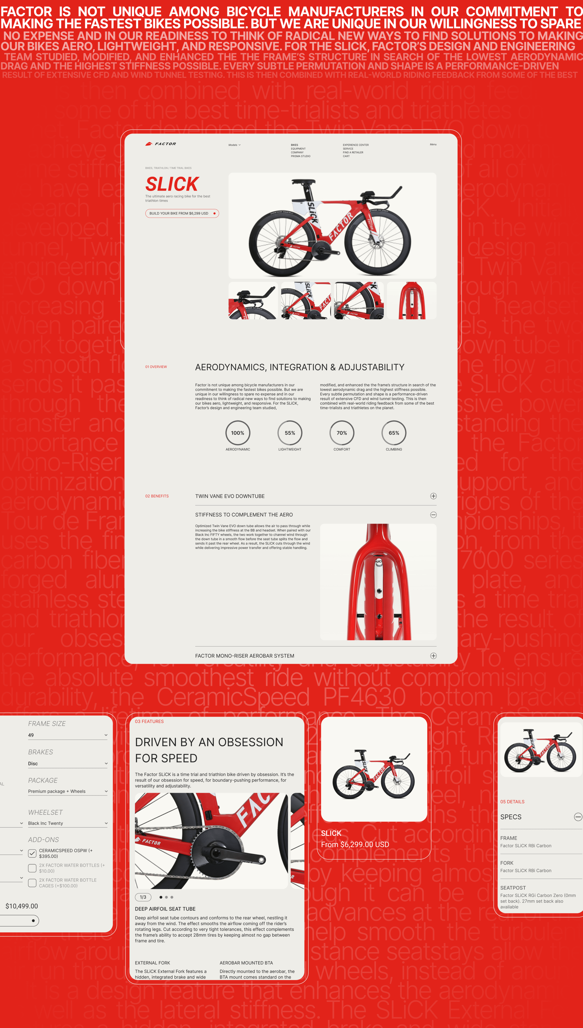REDESIGN CONCEPT Factor Bikes — Изображение №6 — Интерфейсы, Маркетинг на Dprofile