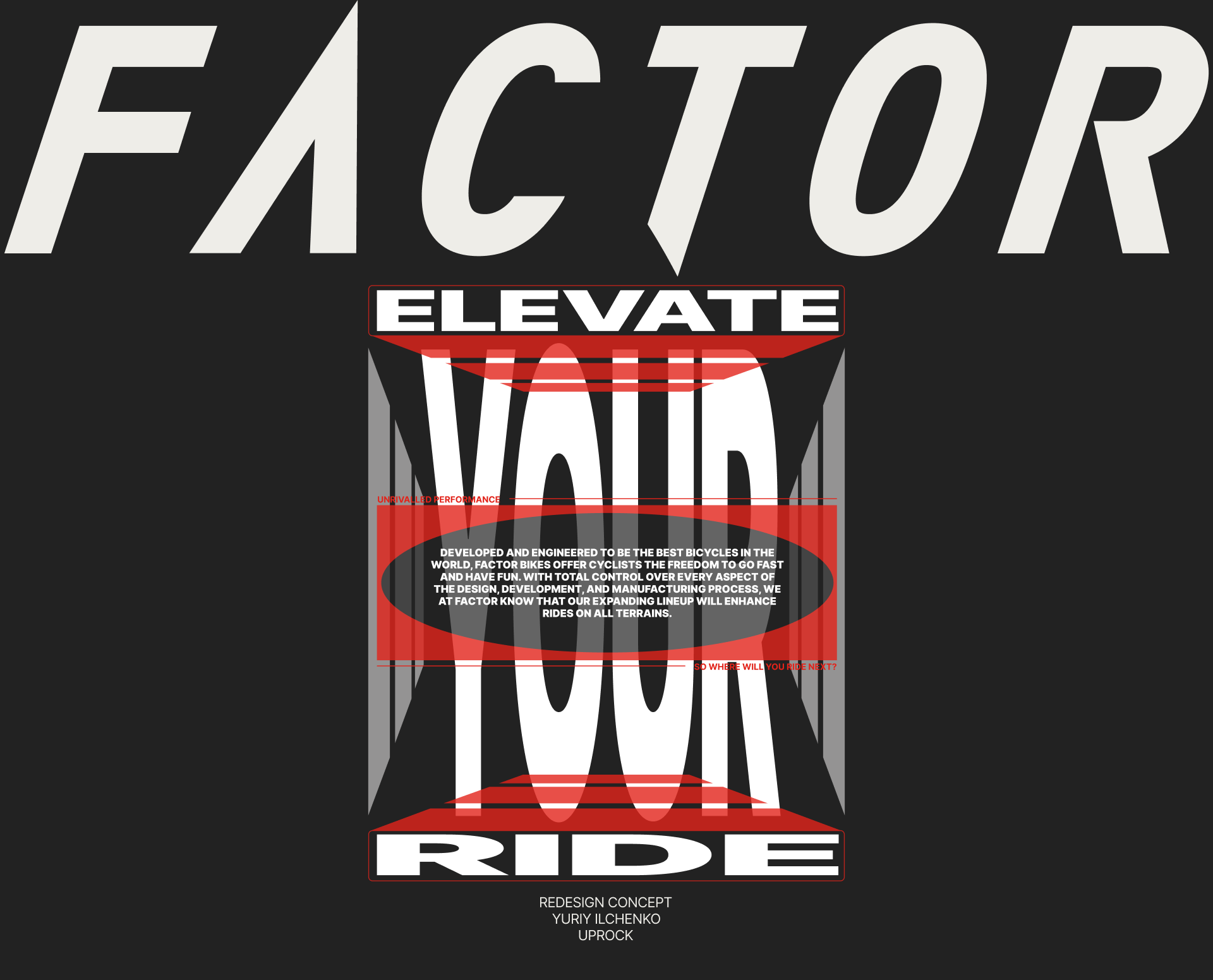 REDESIGN CONCEPT Factor Bikes — Изображение №1 — Интерфейсы, Маркетинг на Dprofile