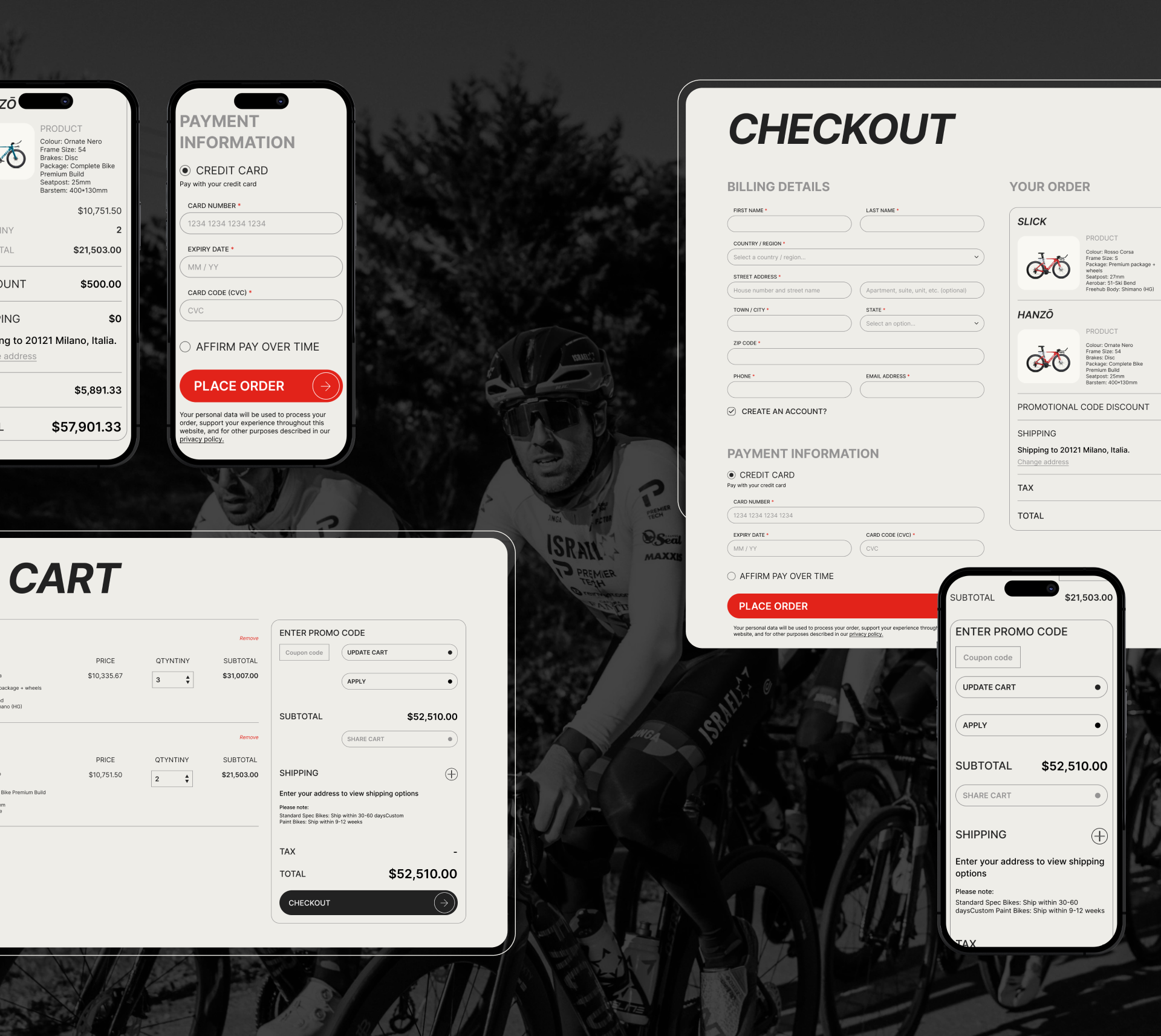REDESIGN CONCEPT Factor Bikes — Изображение №8 — Интерфейсы, Маркетинг на Dprofile