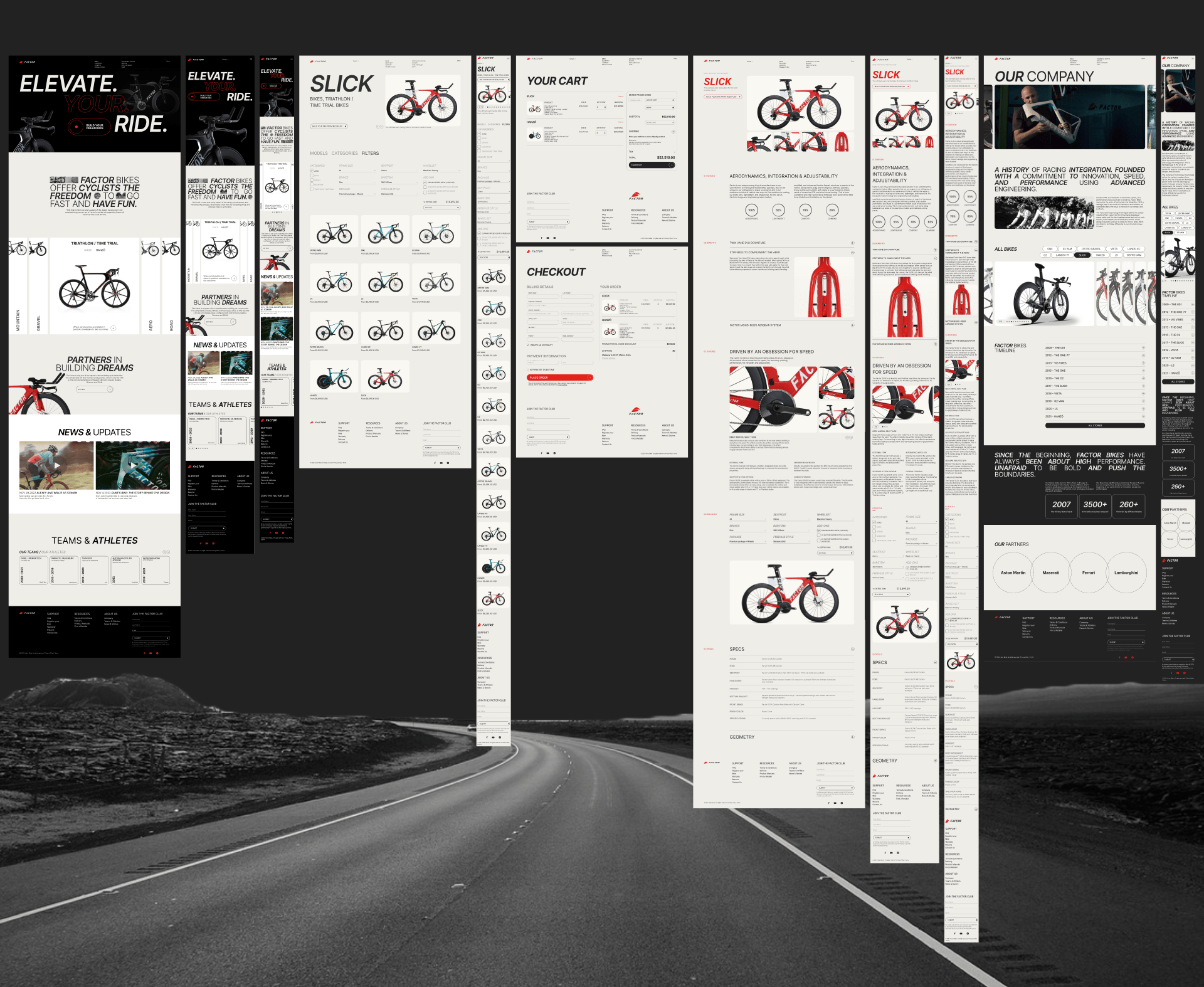 REDESIGN CONCEPT Factor Bikes — Изображение №3 — Интерфейсы, Маркетинг на Dprofile
