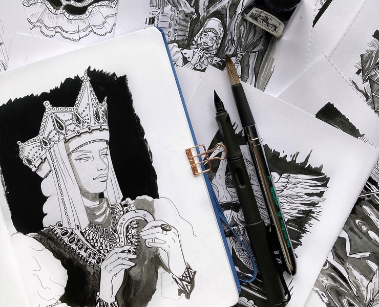 Метафорические карты. Иллюстрации inktober 2023 — Иллюстрация, Графика на Dprofile