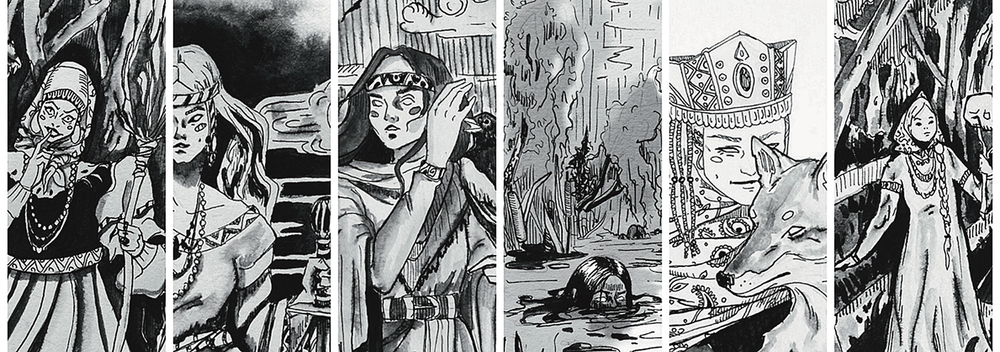 Метафорические карты. Иллюстрации inktober 2023 — Изображение №15 — Иллюстрация, Графика на Dprofile