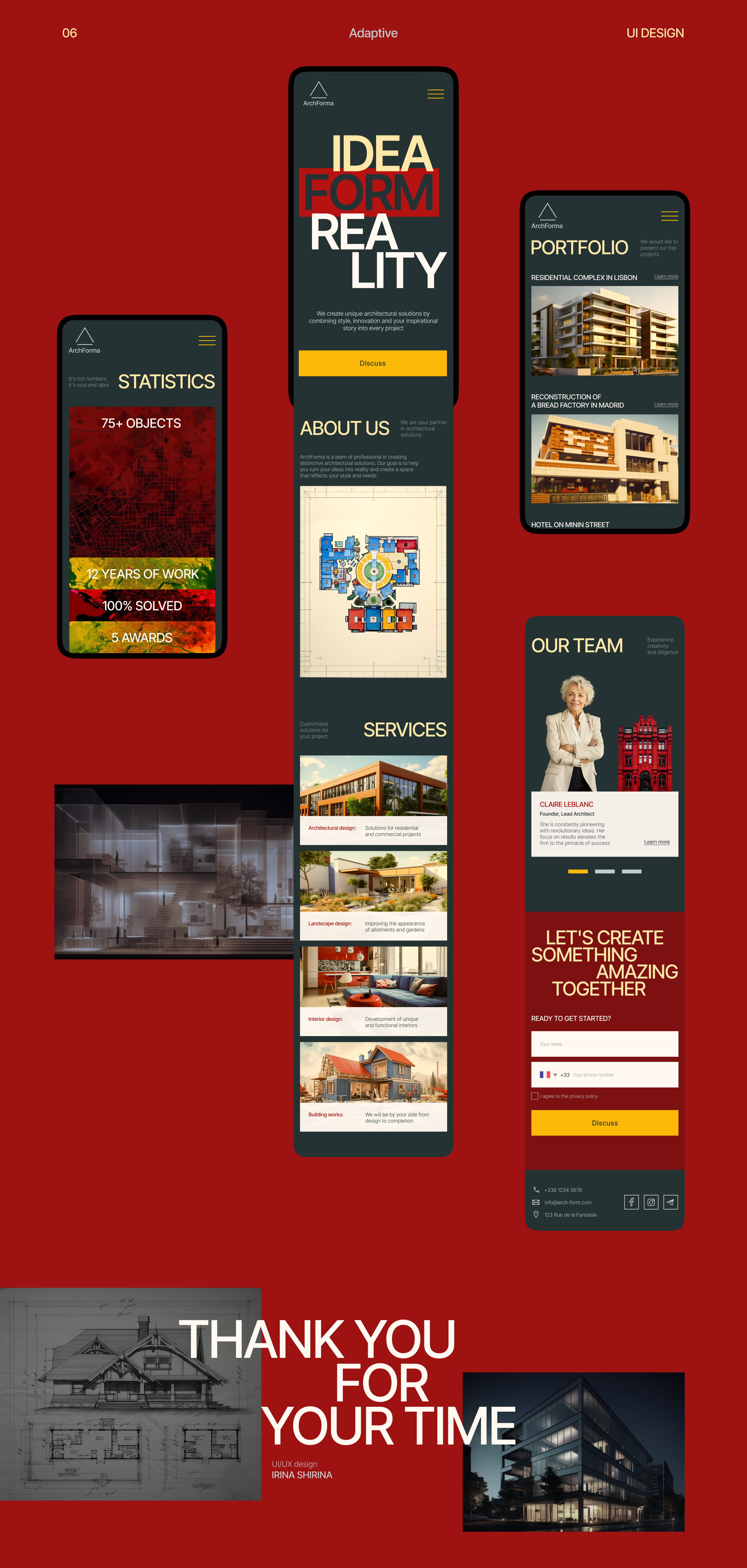 ArchForma | Landing Page — Изображение №4 — Интерфейсы на Dprofile