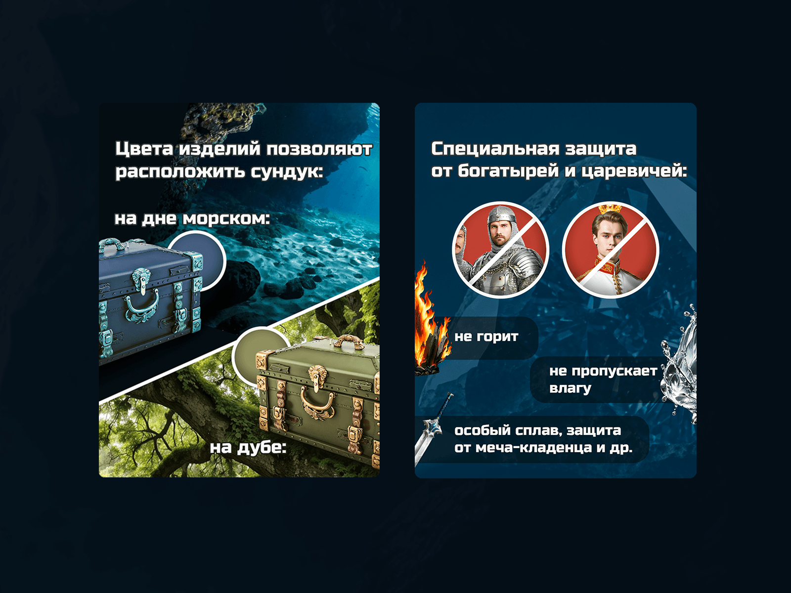 Сундук для Кощея (Лукоморье) — Изображение №5 — Графика, Маркетинг на Dprofile