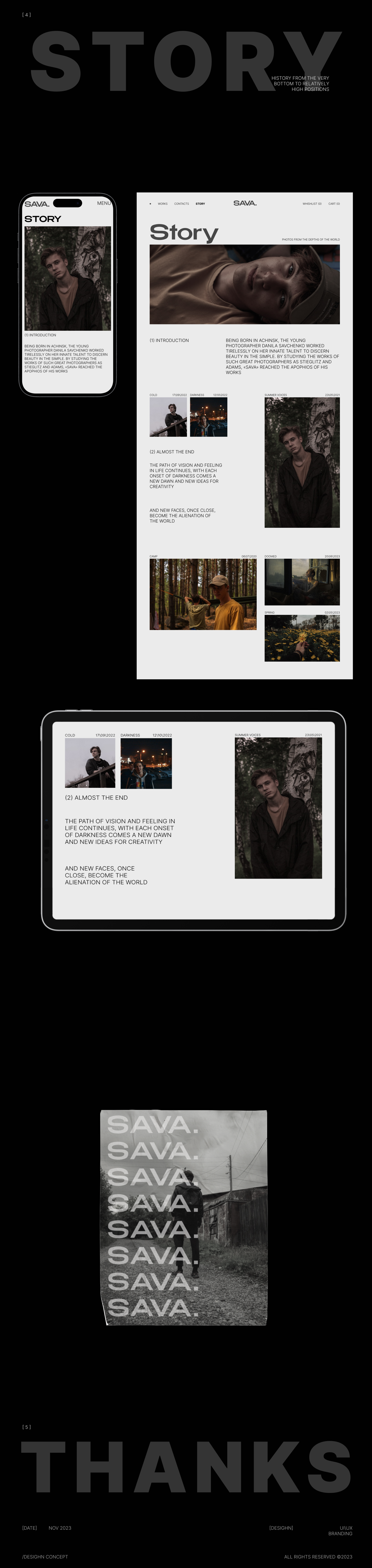 SAVA. PHOTOGRAPHER — Изображение №4 — Интерфейсы, Брендинг на Dprofile