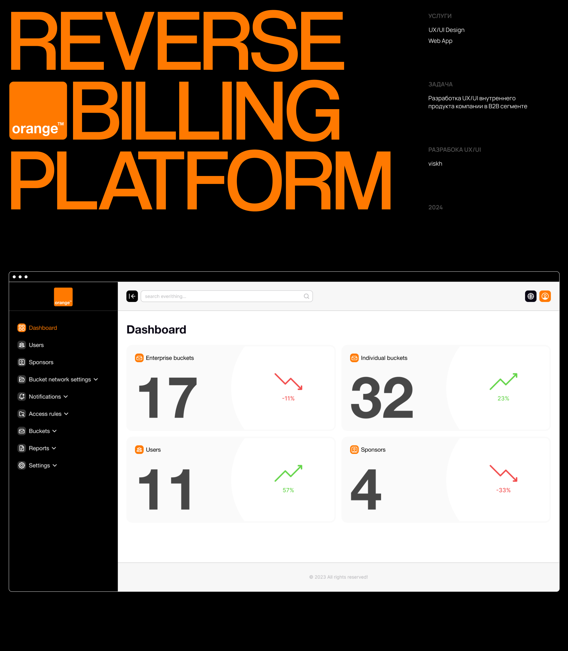 Orange / Reverse Billing Platform — Изображение №1 — Интерфейсы на Dprofile