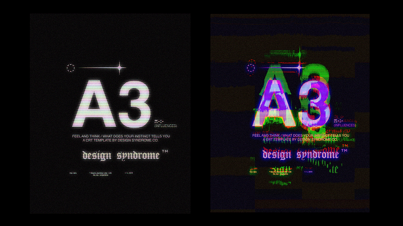 (FREE) CyberPsycho CRT Photoshop Template — Изображение №5 — Брендинг, Графика на Dprofile