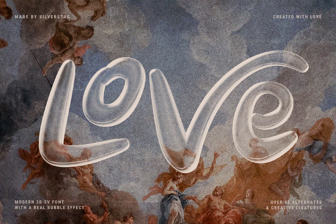 (FREE) YOUTH MOJITO - A 3D Bubbly SVG Font — Изображение №2 — Брендинг, Иллюстрация на Dprofile