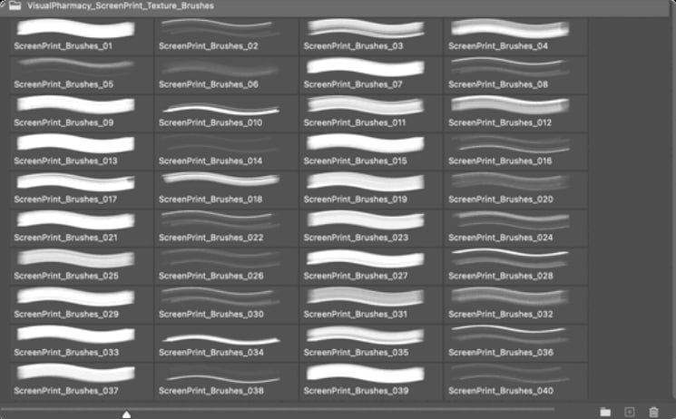 (FREE) 40+ SCREEN PRINT TEXTURE BRUSHES — Изображение №3 — Интерфейсы, Маркетинг на Dprofile