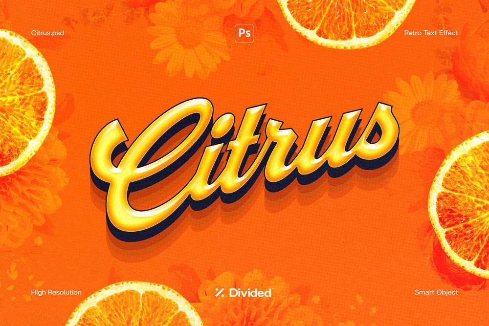 (FREE) DIVIDED - Citrus — Изображение №1 — Брендинг, Маркетинг на Dprofile