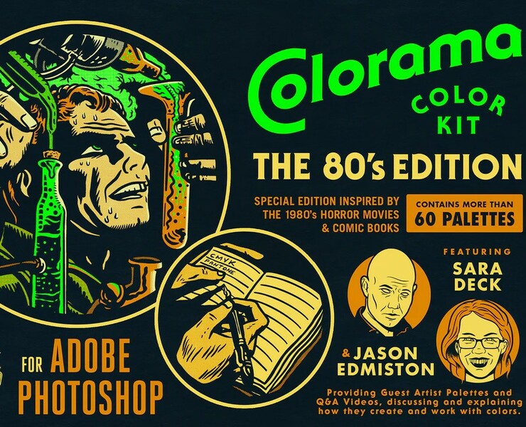 (FREE) Colorama Color Kit - 80's Edition (Photoshop) — Интерфейсы, Маркетинг на Dprofile