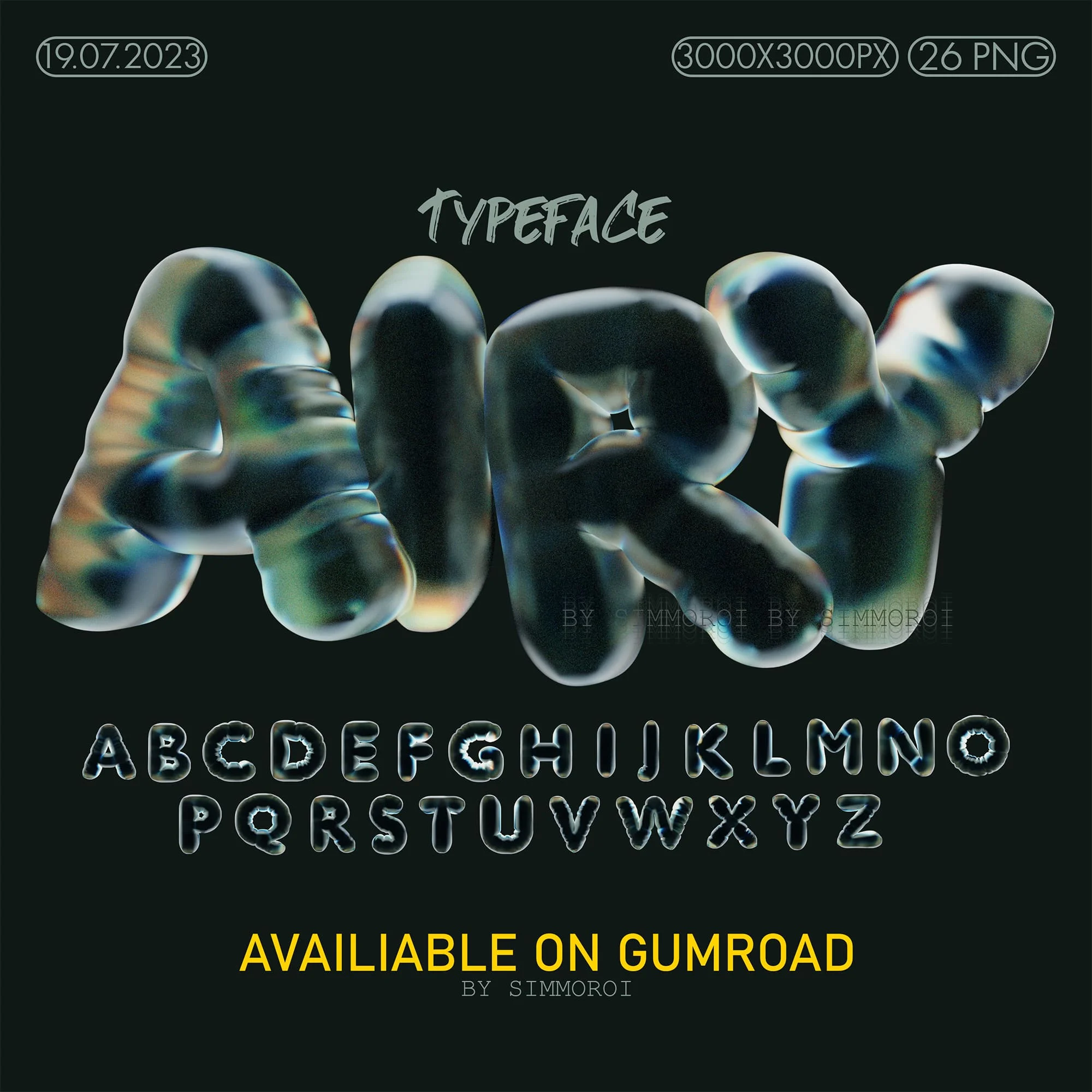(FREE) Airy 3d Font — Изображение №1 — Брендинг, 3D на Dprofile