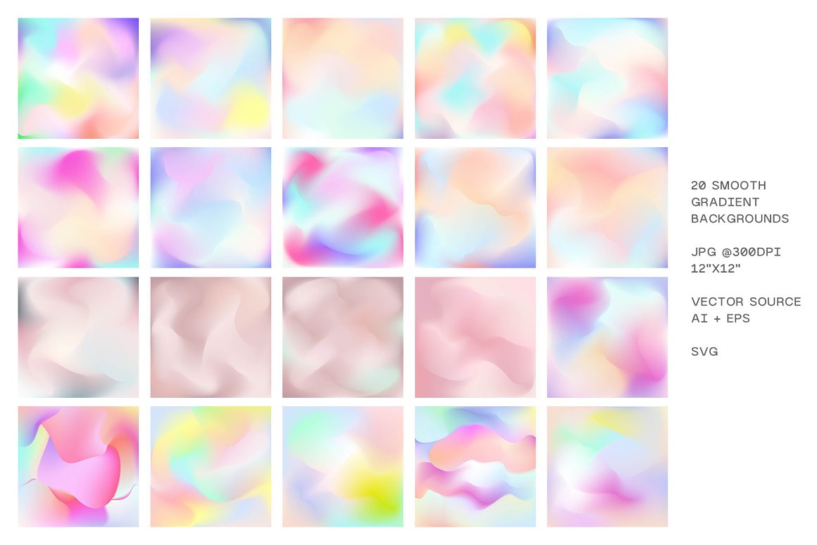 (FREE) Dreamy Gradient Backgrounds — Изображение №2 — Брендинг, Маркетинг на Dprofile