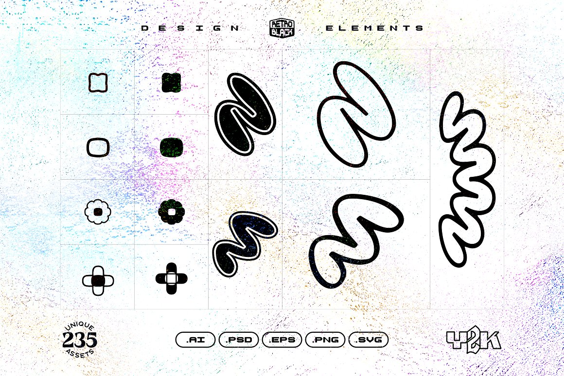(FREE) 235 Y2K Shapes, Icons and Elements — Изображение №9 — Брендинг, Графика на Dprofile