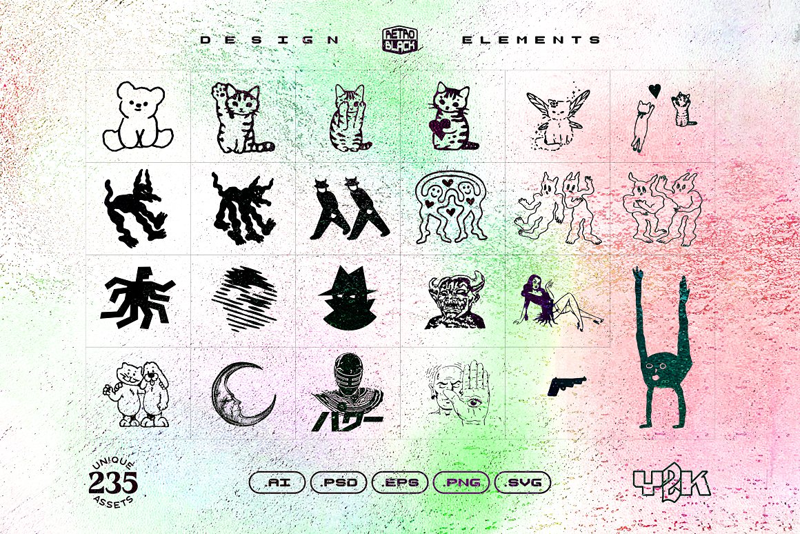 (FREE) 235 Y2K Shapes, Icons and Elements — Изображение №11 — Брендинг, Графика на Dprofile