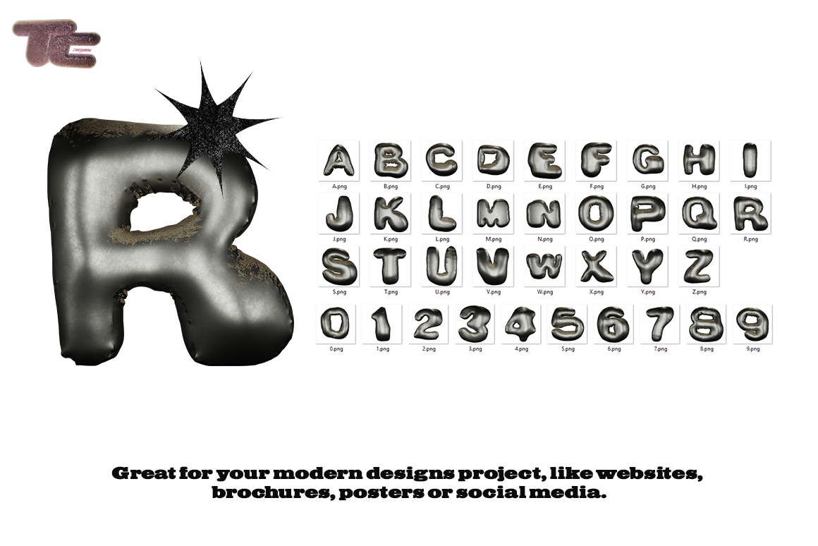 (FREE) TROFCOLOR - Inflated 3D Letters & Numbers — Изображение №2 — Брендинг, 3D на Dprofile