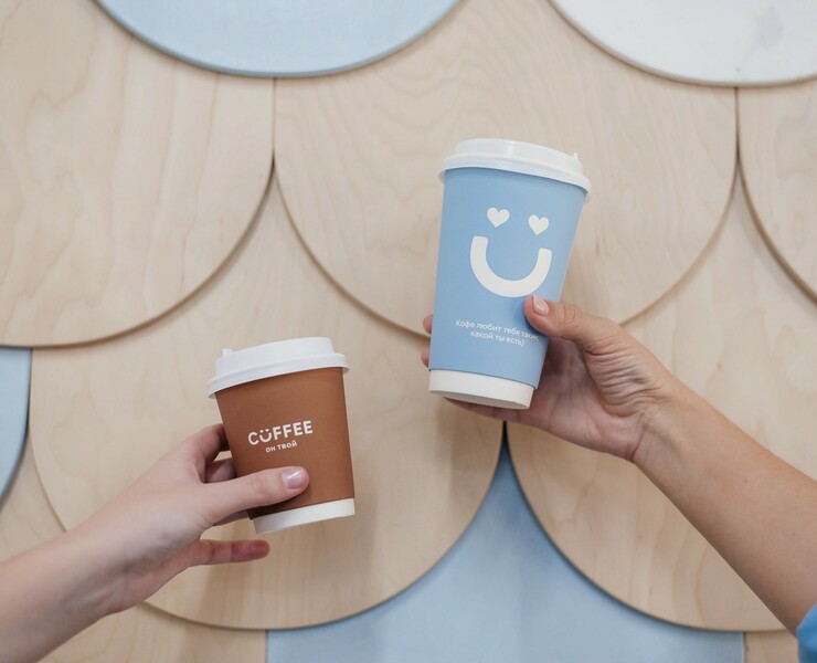 Логотип и фирменный стиль для кофейни "Coffee он твой" — Брендинг, Графика на Dprofile