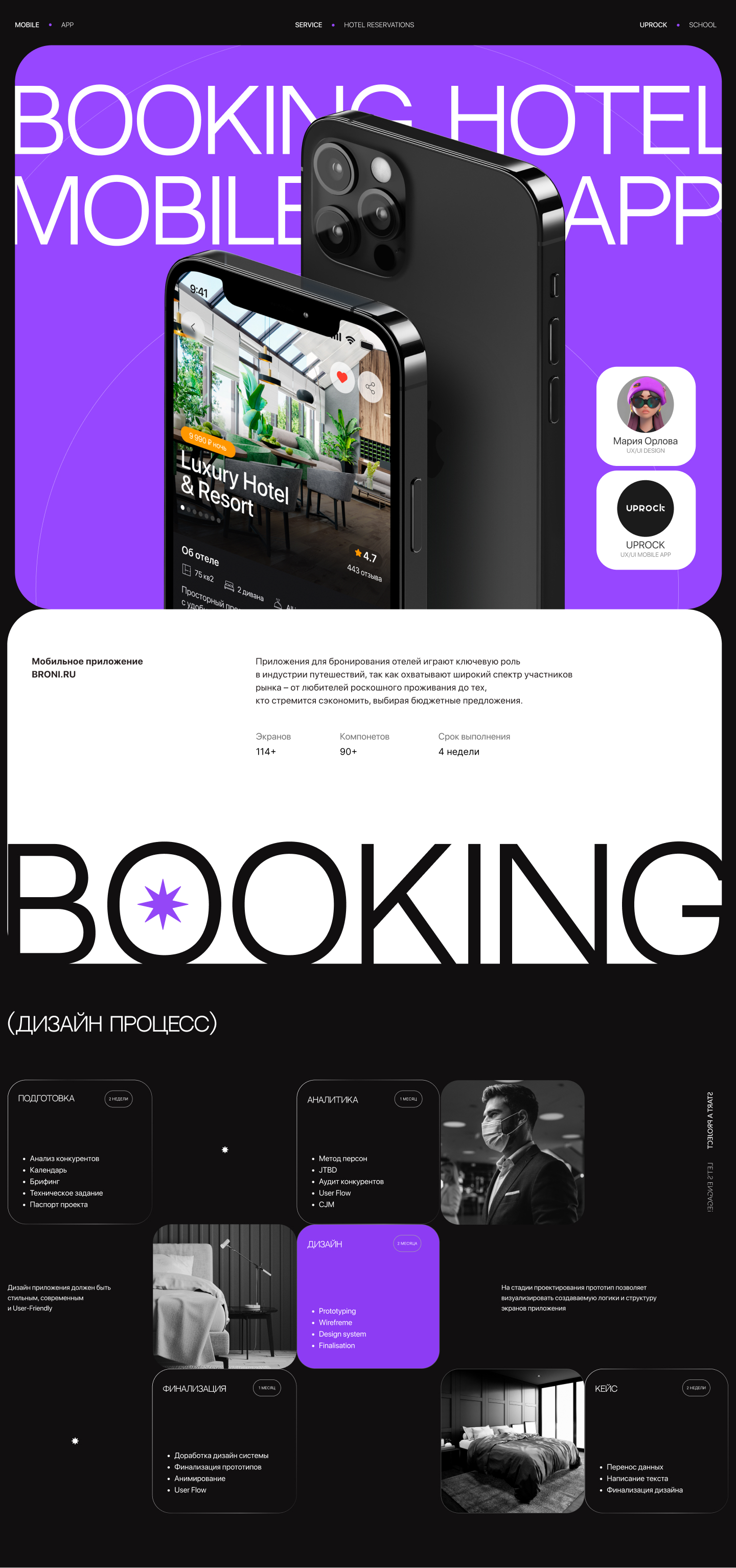 Приложение для бронирования отелей Hotel booking mobile app — Изображение №1 — Интерфейсы, Брендинг на Dprofile
