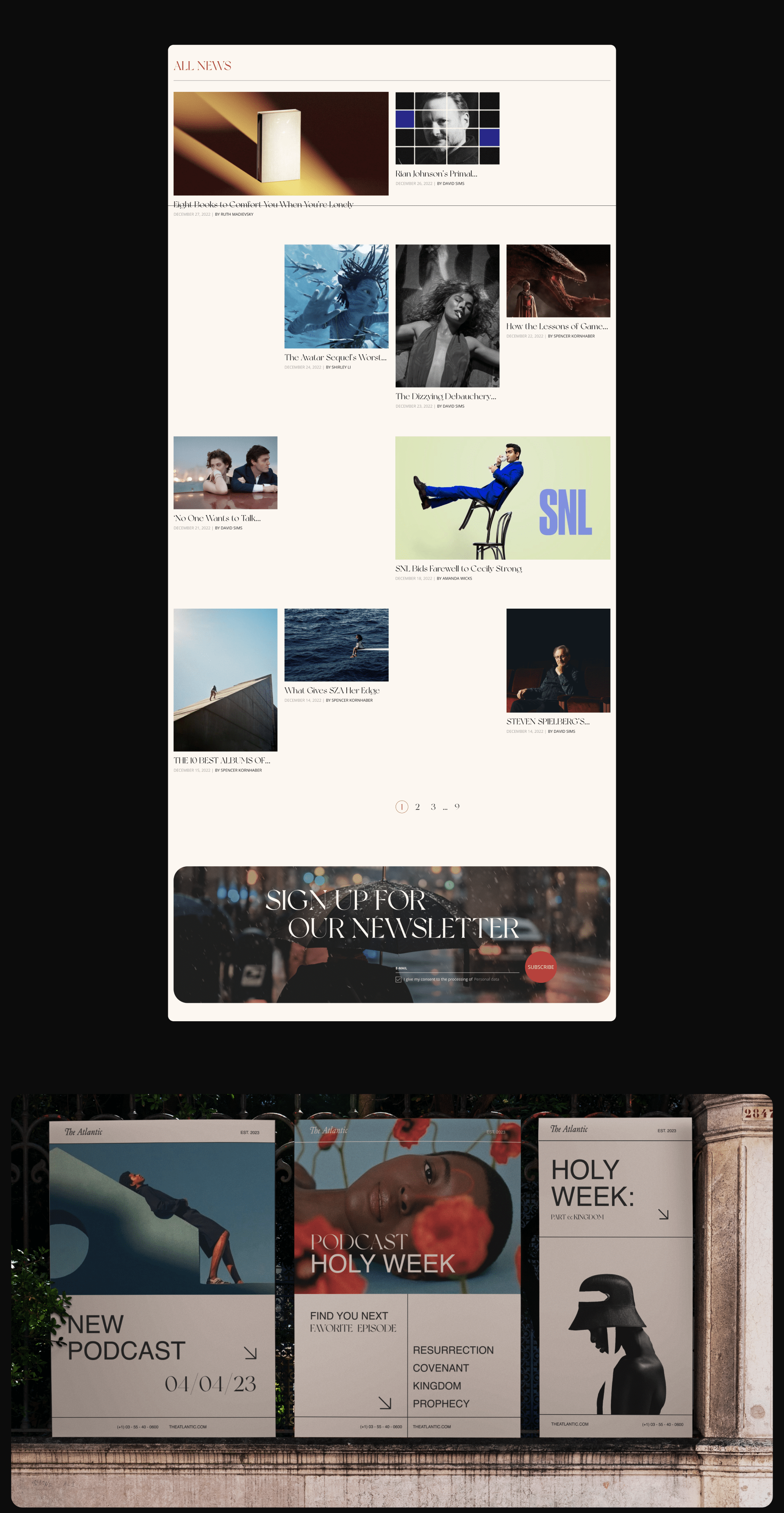 The Atlantic | Redesign Concept — Изображение №4 — Интерфейсы, Брендинг на Dprofile