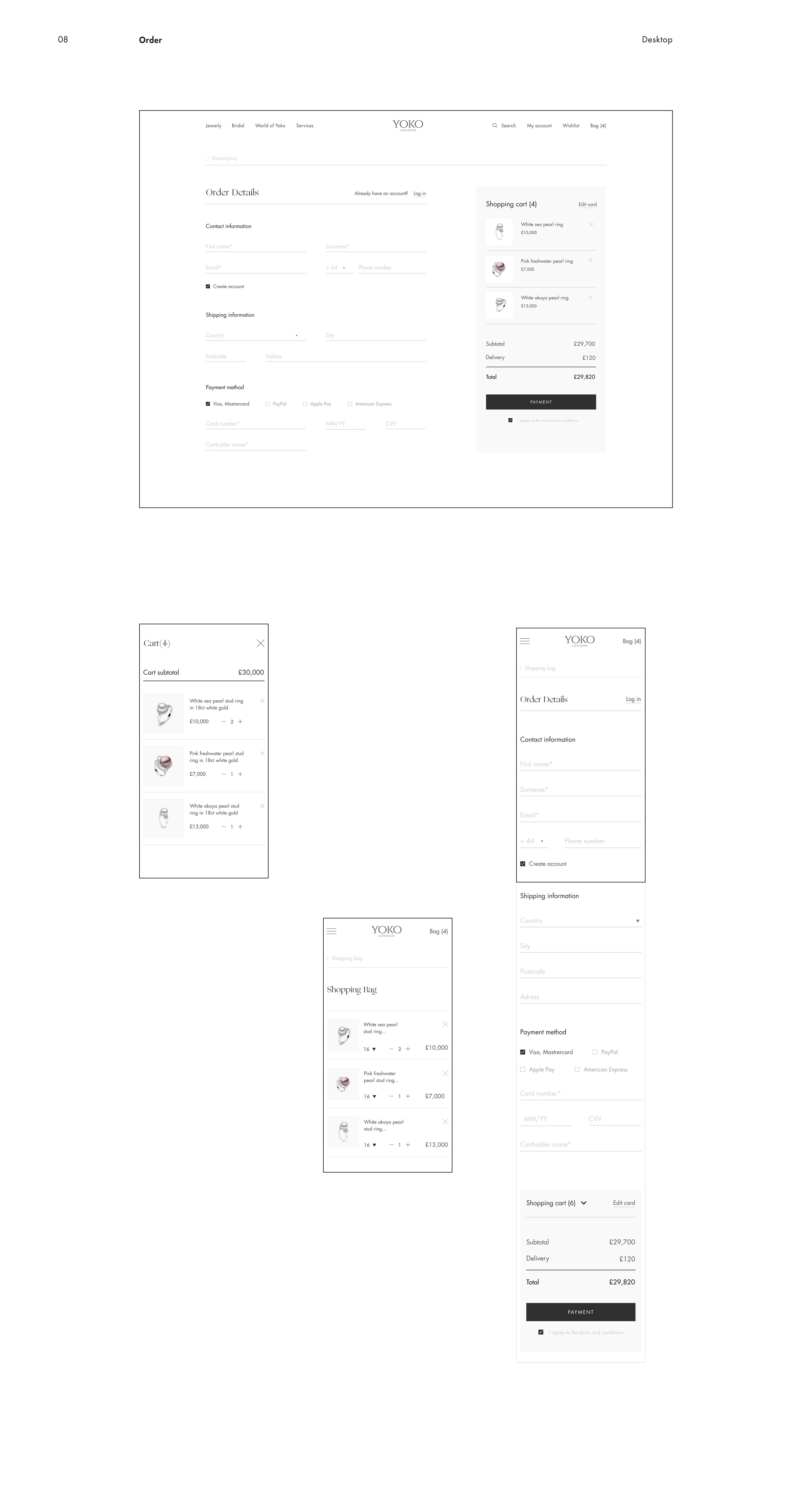 E-commerce Concept YOKO London — Изображение №14 — Интерфейсы на Dprofile