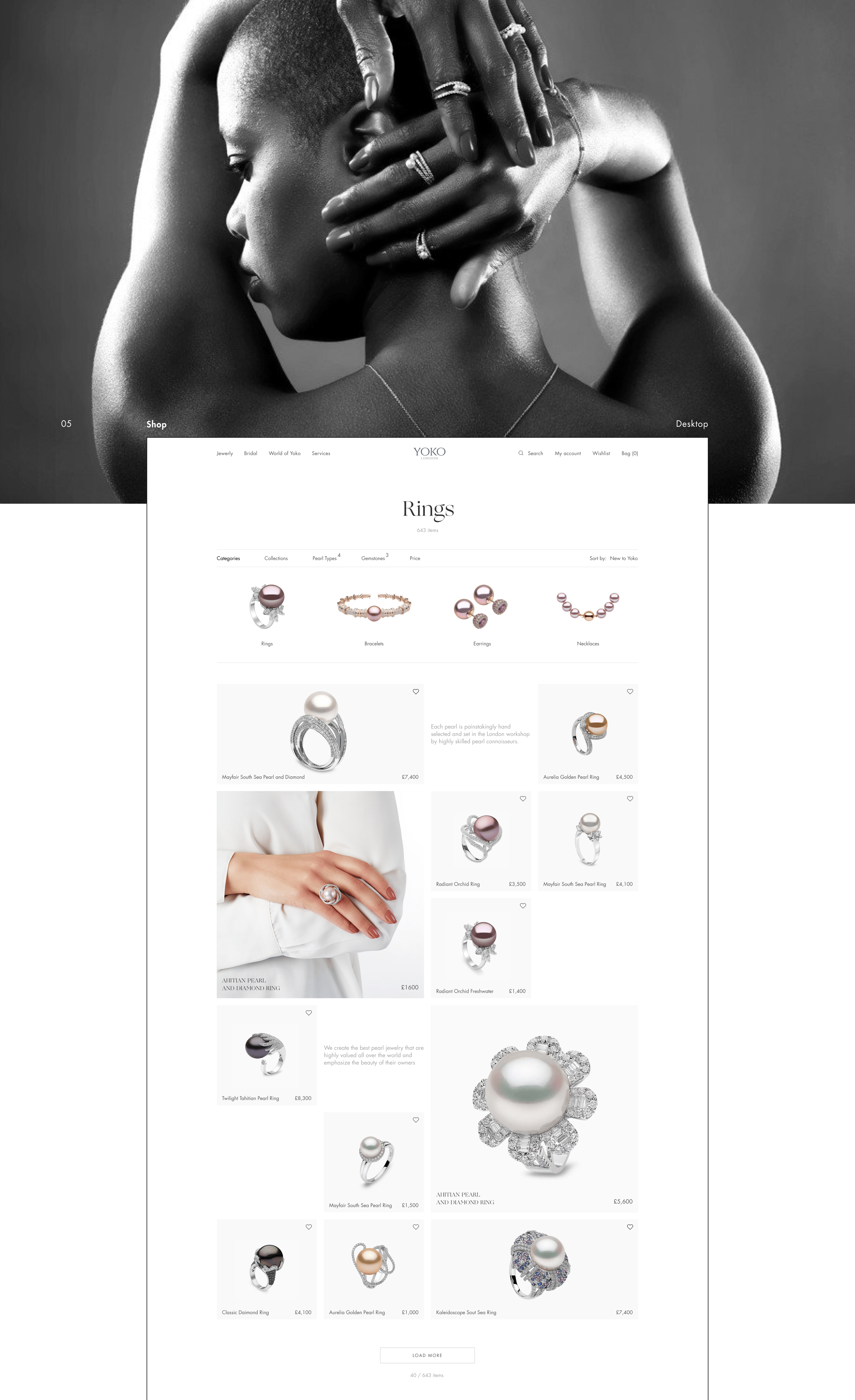 E-commerce Concept YOKO London — Изображение №10 — Интерфейсы на Dprofile