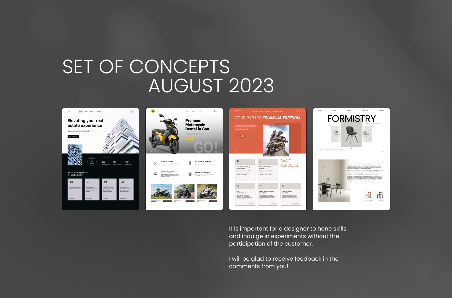 Сoncepts August 2023 — Изображение №2 — Интерфейсы на Dprofile