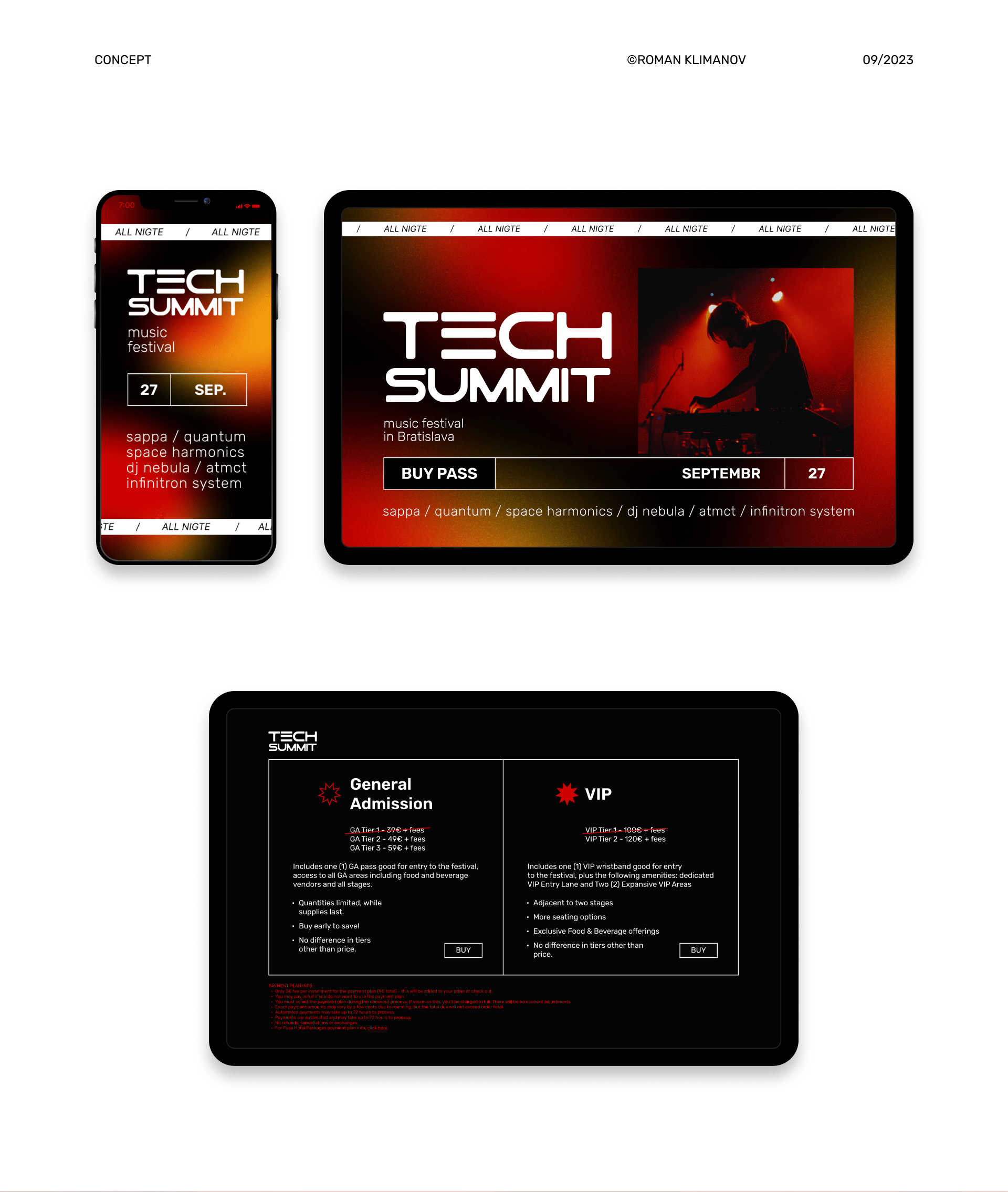 Сoncept landing page TechSummit — Изображение №1 — Интерфейсы, Маркетинг на Dprofile