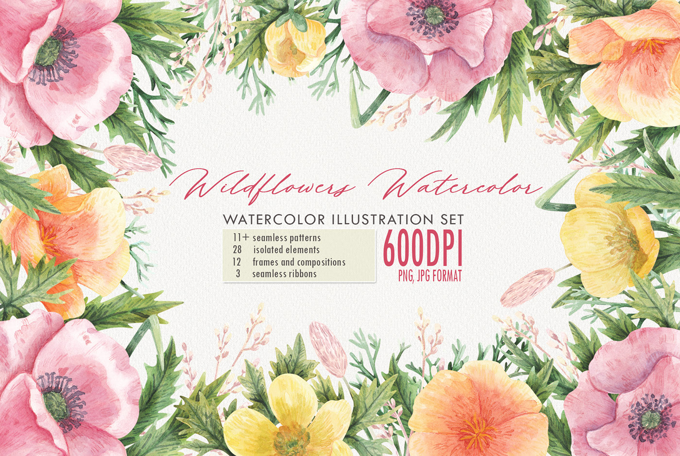 Wildflower Watercolor — Изображение №1 — Иллюстрация на Dprofile