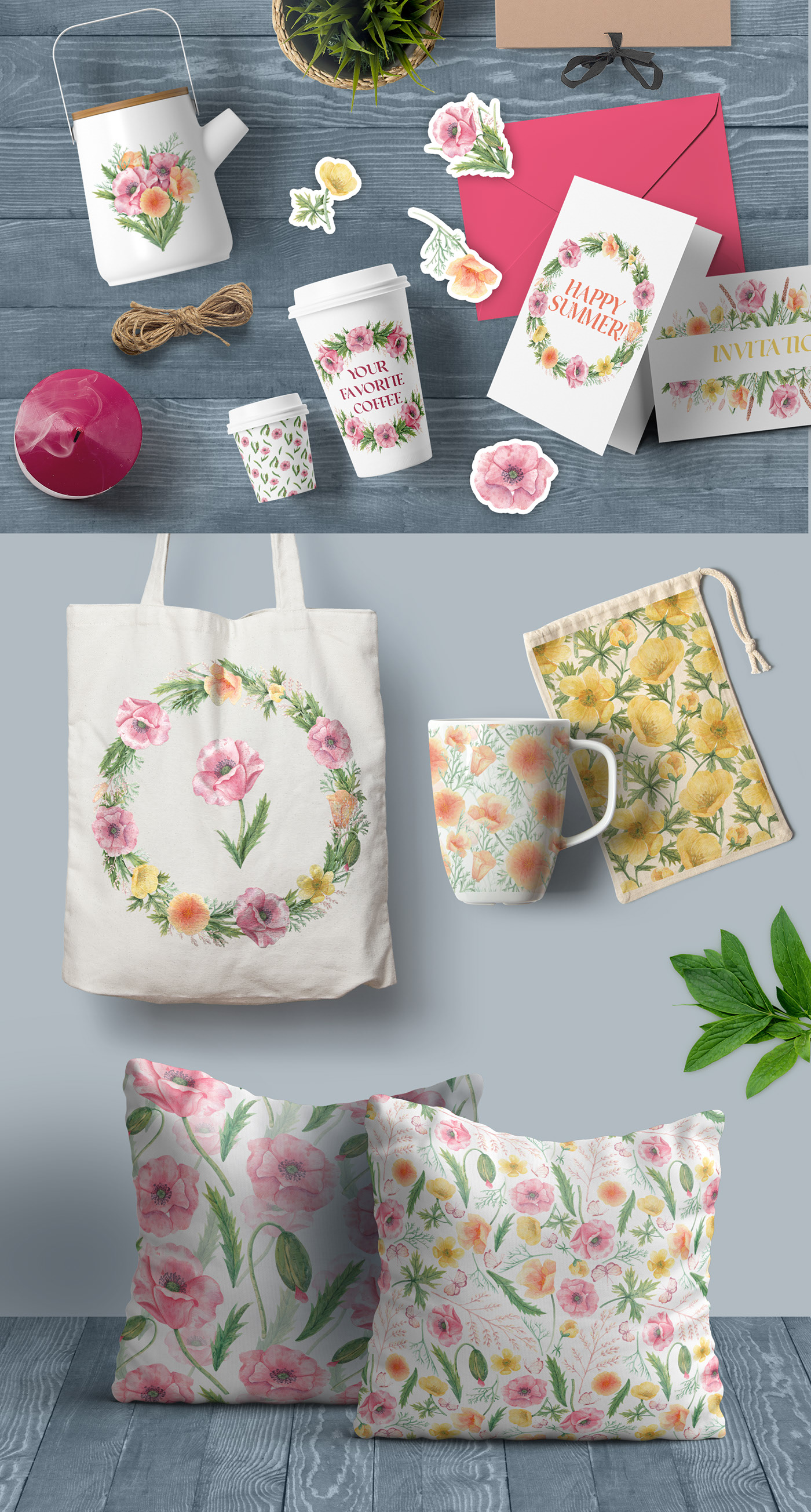 Wildflower Watercolor — Изображение №8 — Иллюстрация на Dprofile