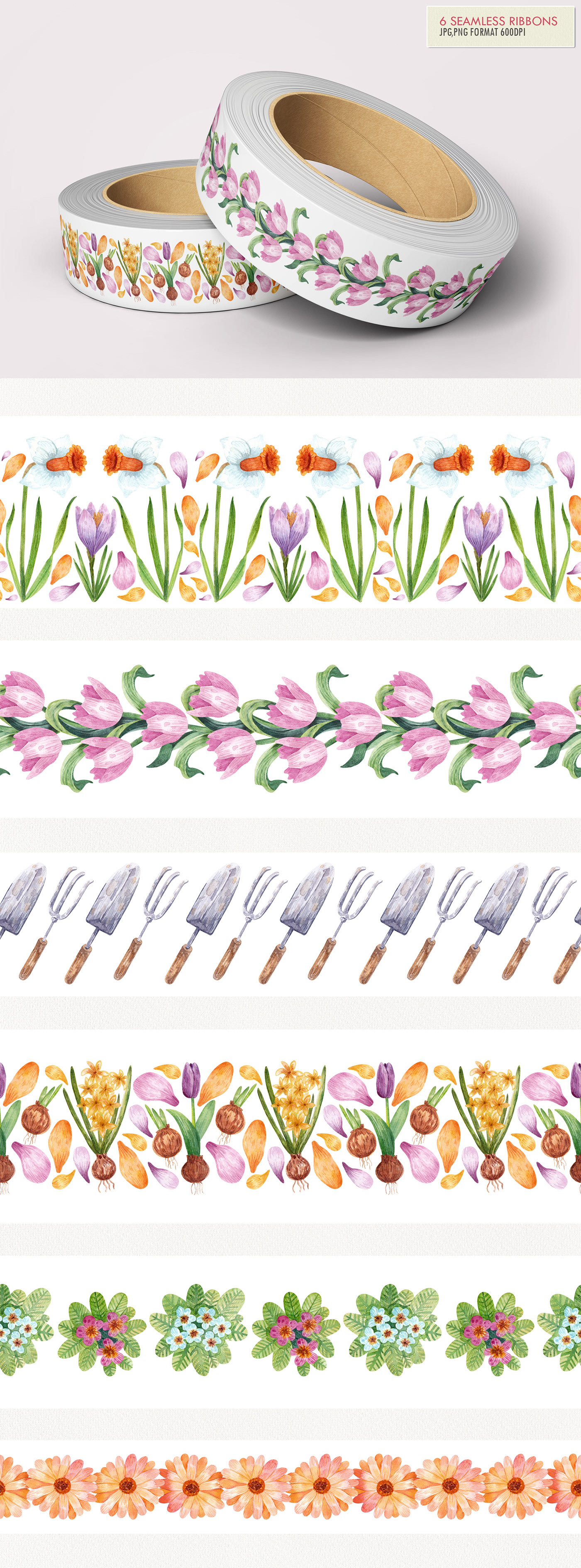 Gardening Time Watercolor — Изображение №5 — Иллюстрация на Dprofile