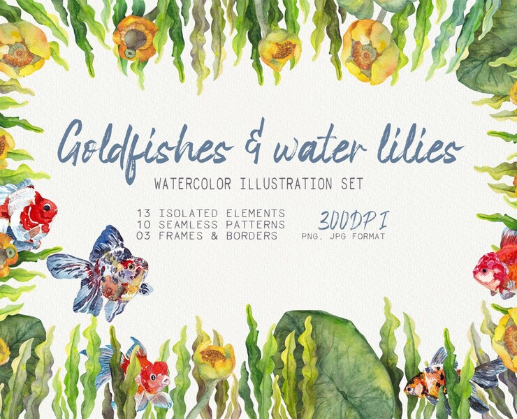 Goldfish and water lilies на Dprofile